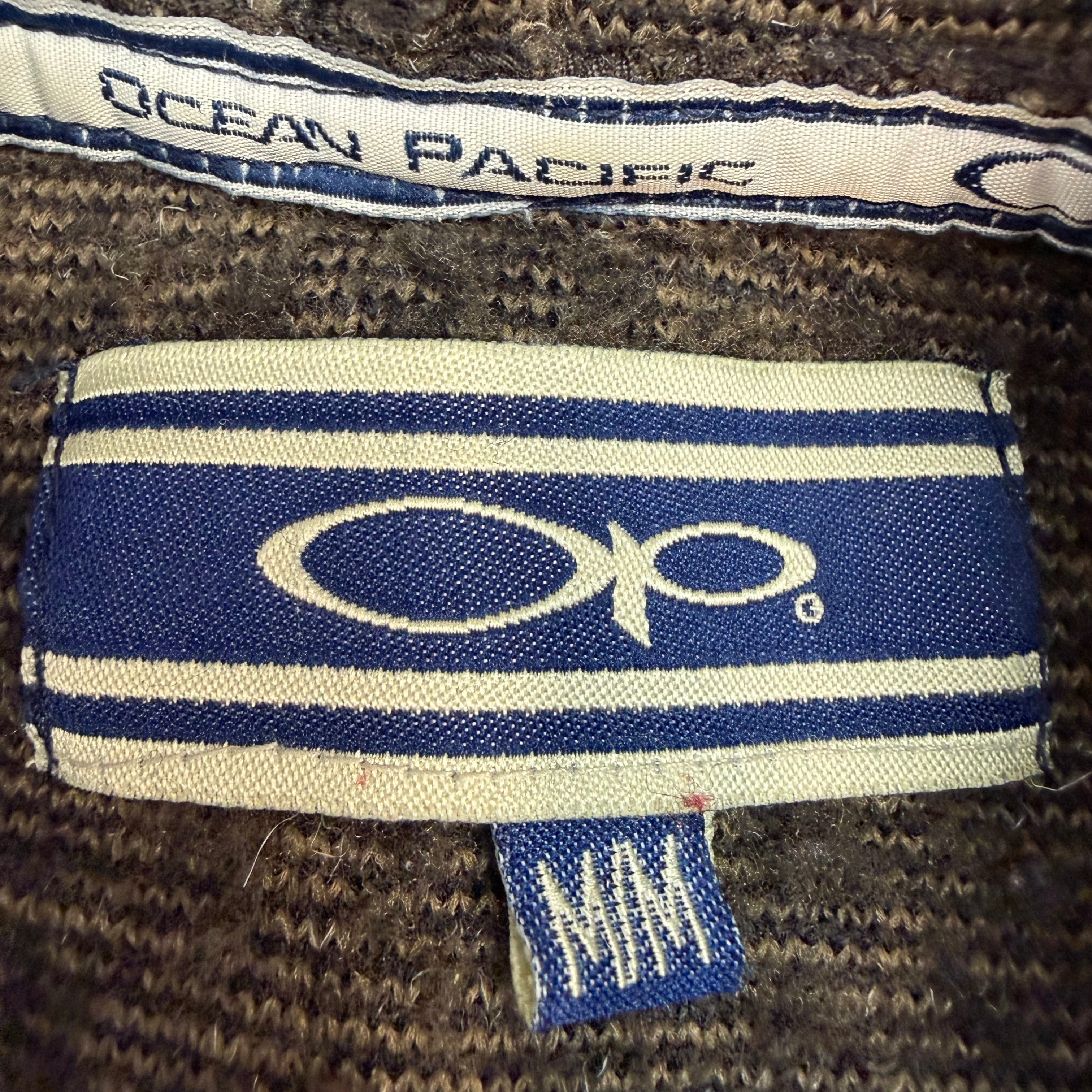 Vintage Ocean Pacific Fleece Hoodie Brown
