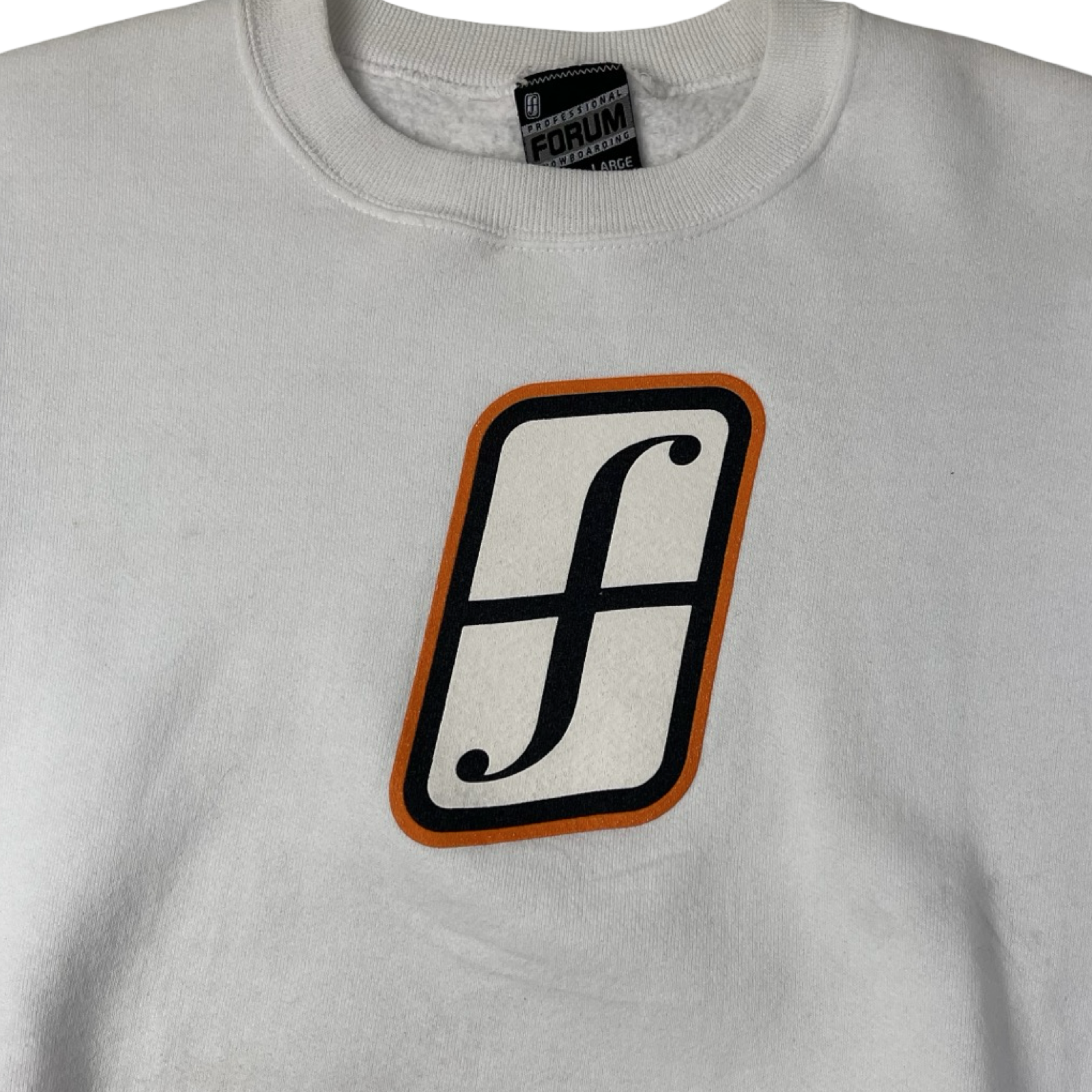 Vintage Forum Snowboards Crewneck White
