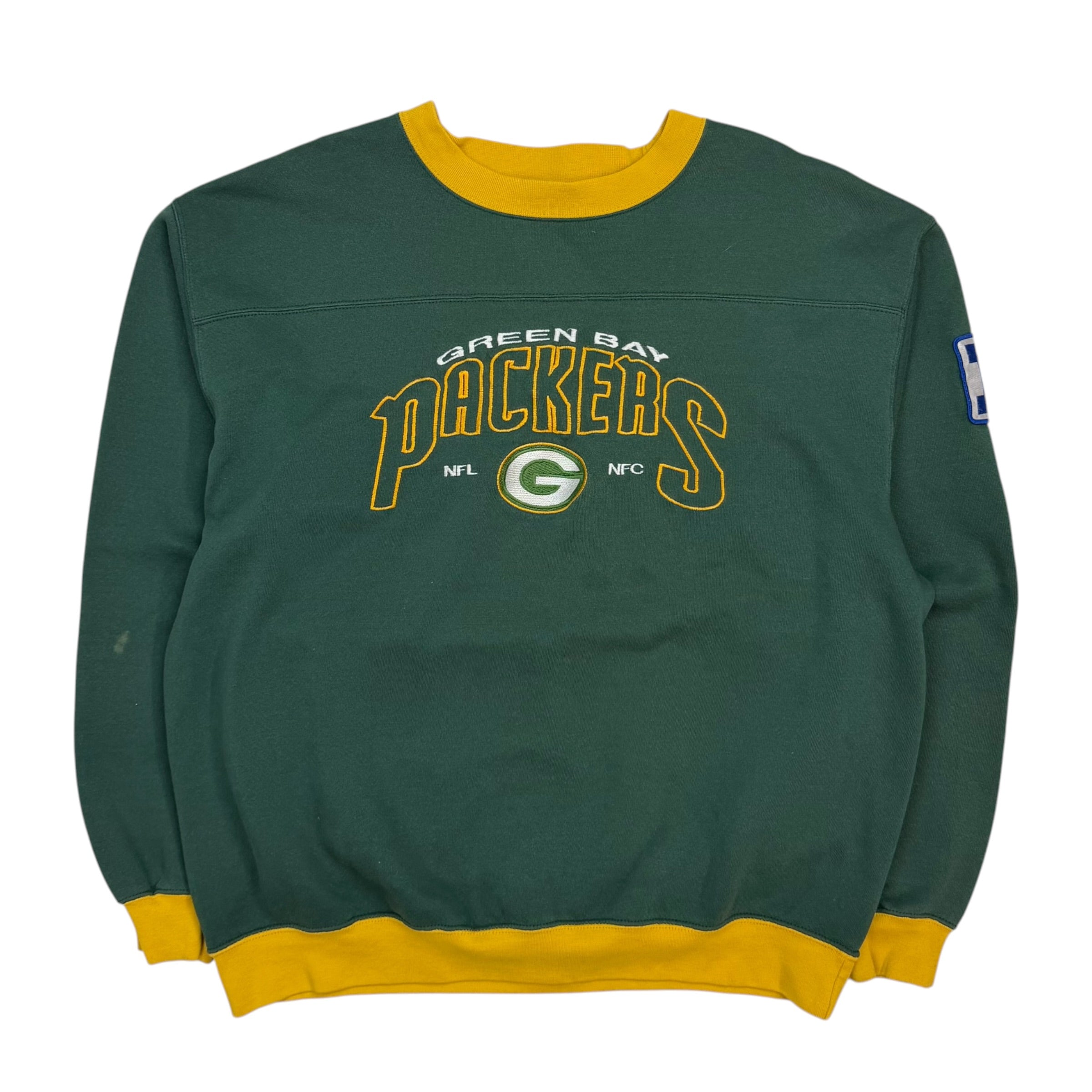 Vintage Green Bay Packers Crewneck Green