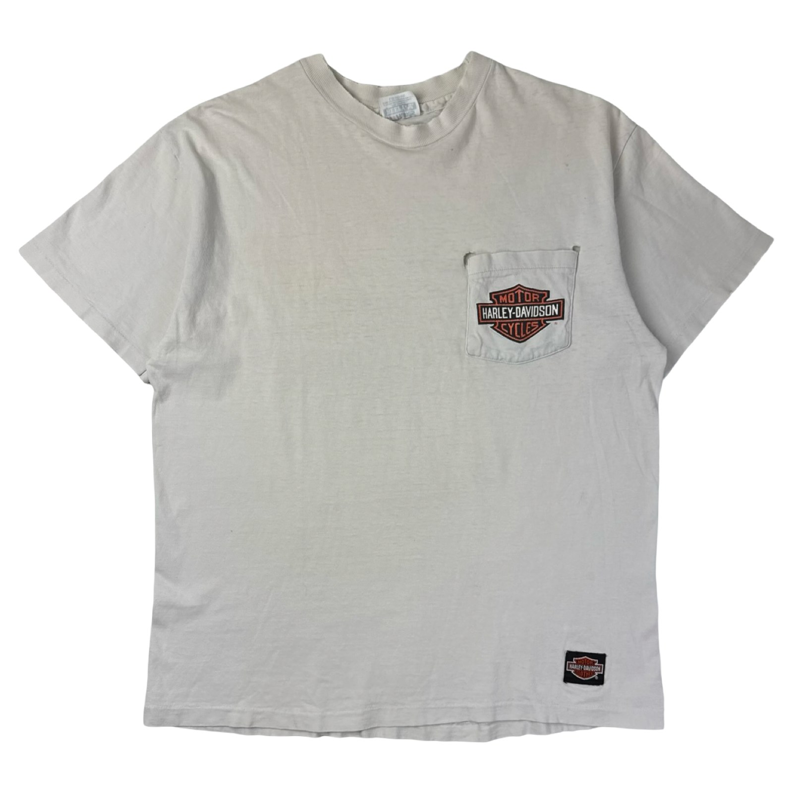 Vintage Harley Davidson Pocket T-Shirt Distressed