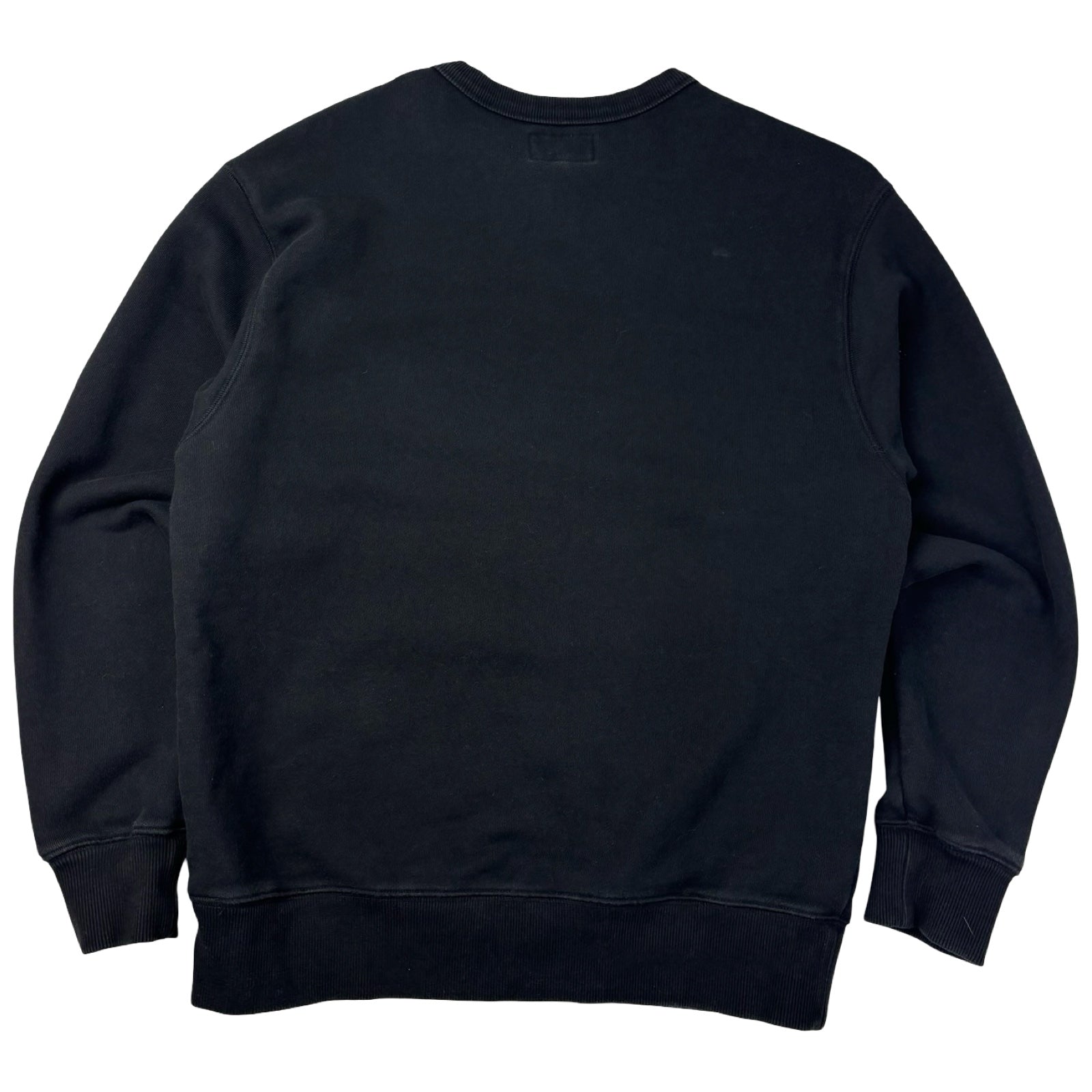 OVO Enzyme Washed Panelled Crewneck Black