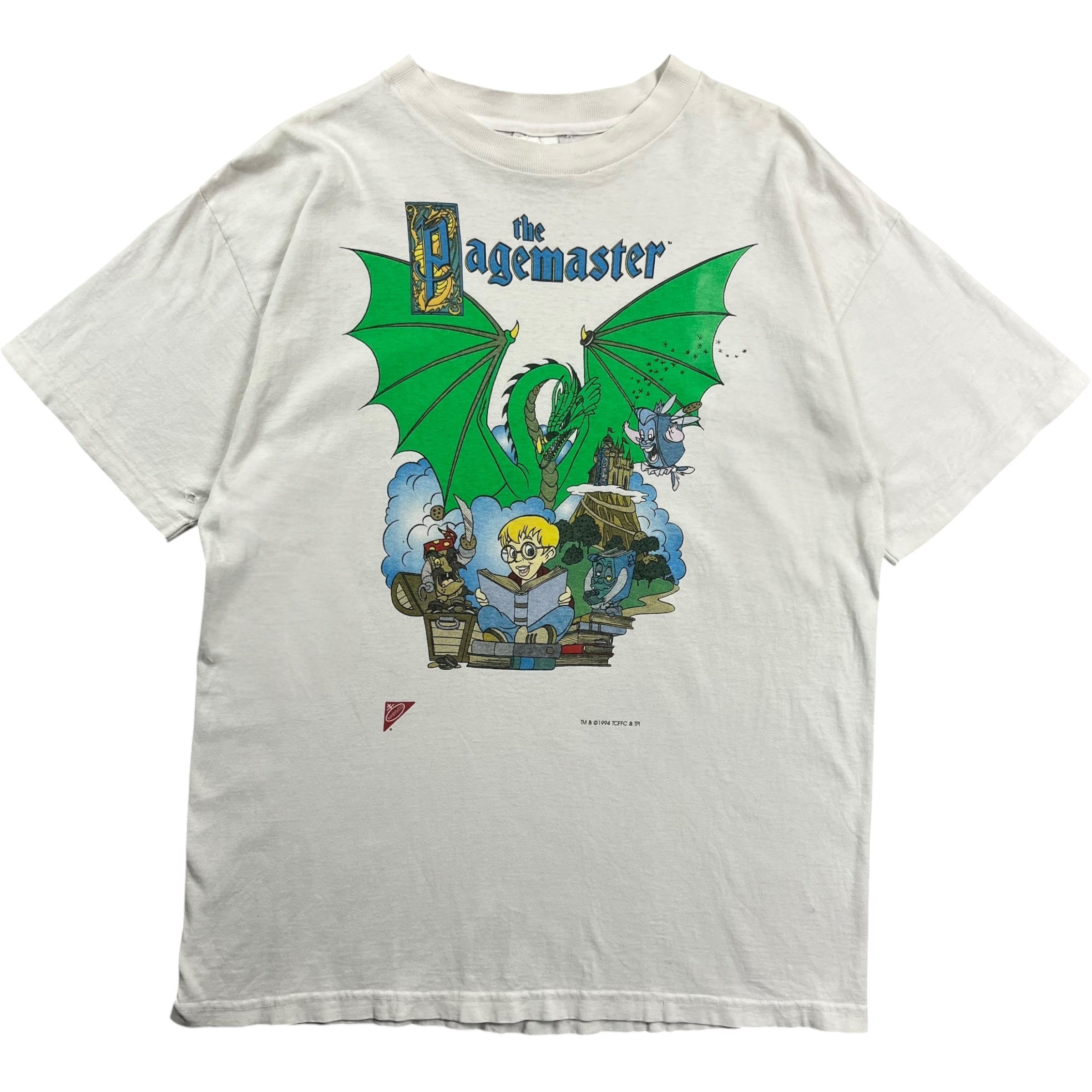 1994 The Pagemaster Tee White