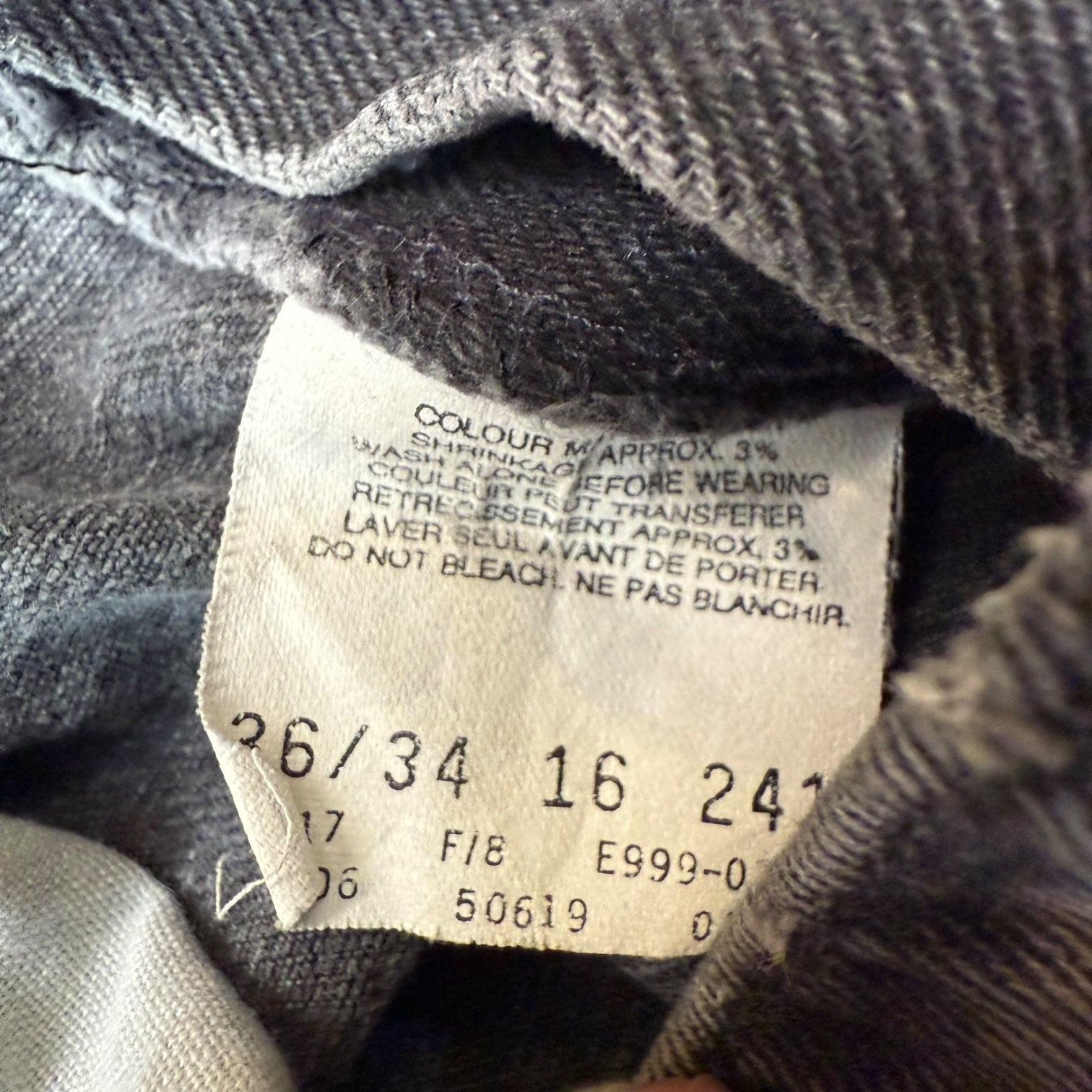 Vintage Levi’s Orange Tab 619 Denim Pants Black