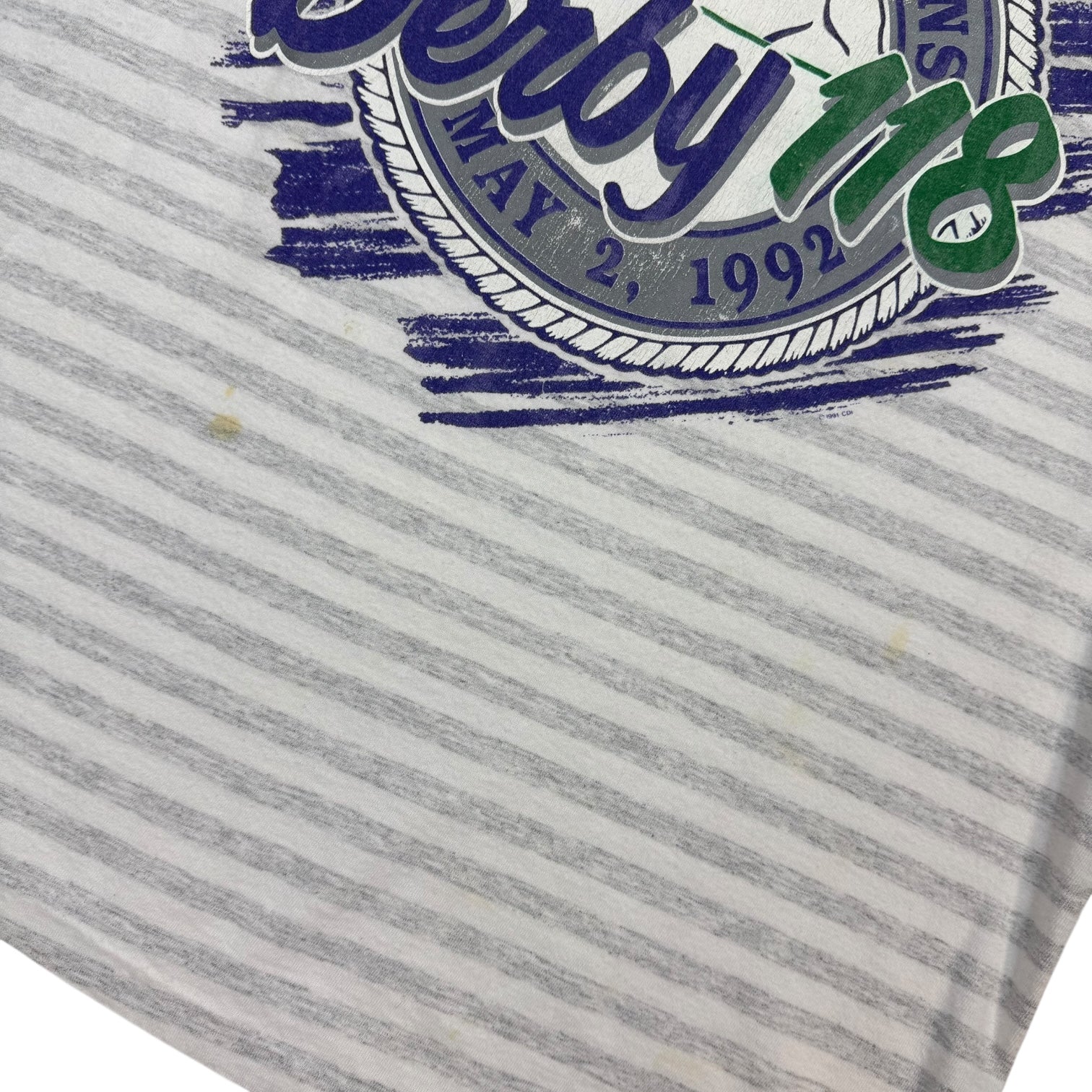 1992 Churchill Downs Kentucky Derby Tee Grey