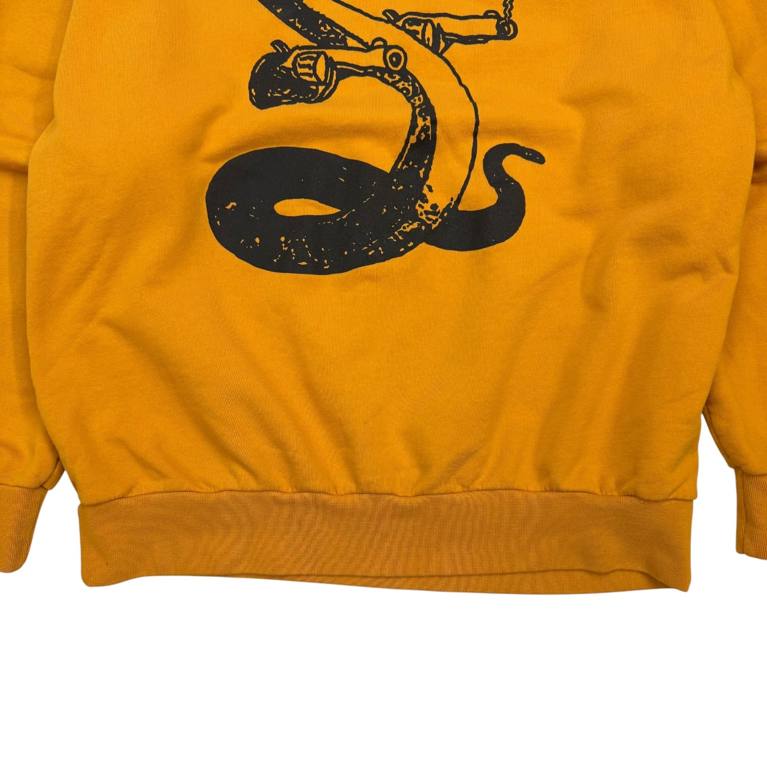 Aries Killa Snake Crewneck Mustard