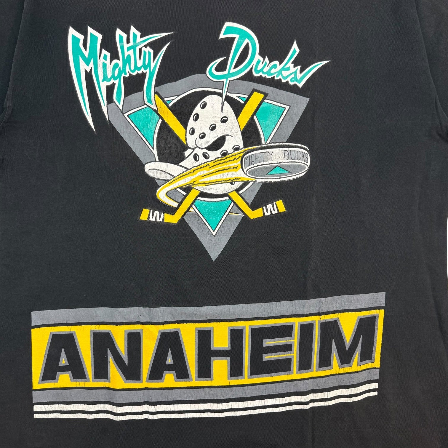 Vintage Anaheim Mighty Ducks Jersey Tee Black