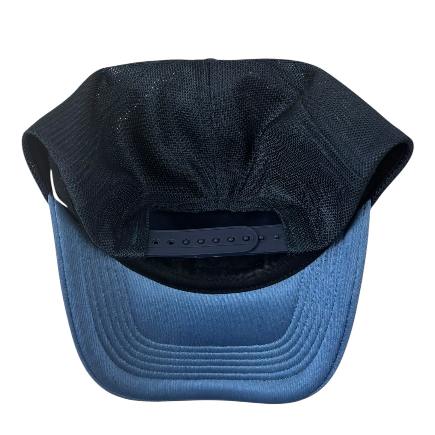 Acne Studios Monochrome Satin Logo SnapBack Hat Blue