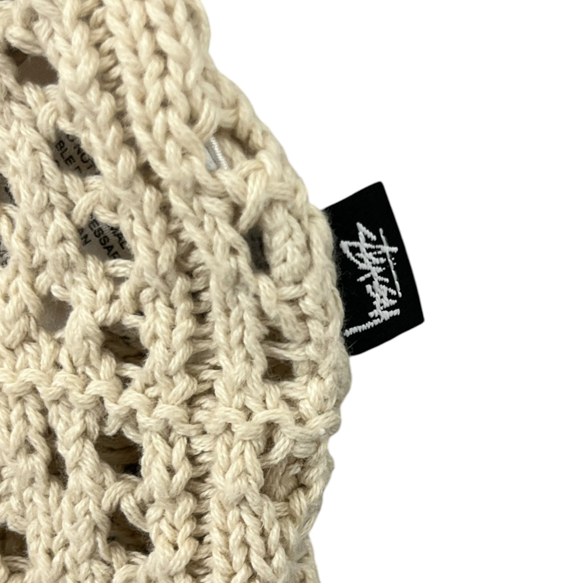 Stussy Crochet Button-Up Shirt Cream