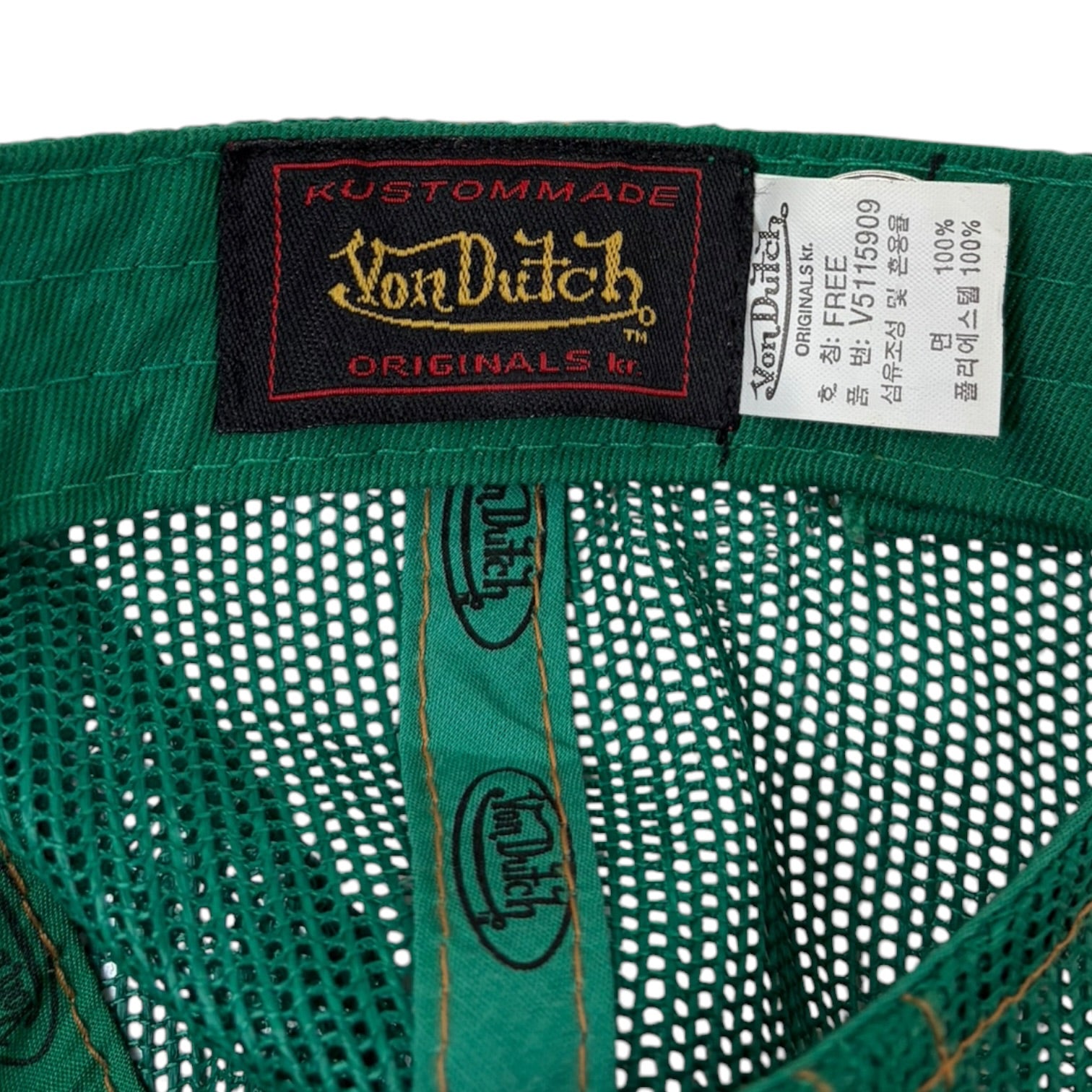 Von Dutch Floral Trucker Hat White/Green