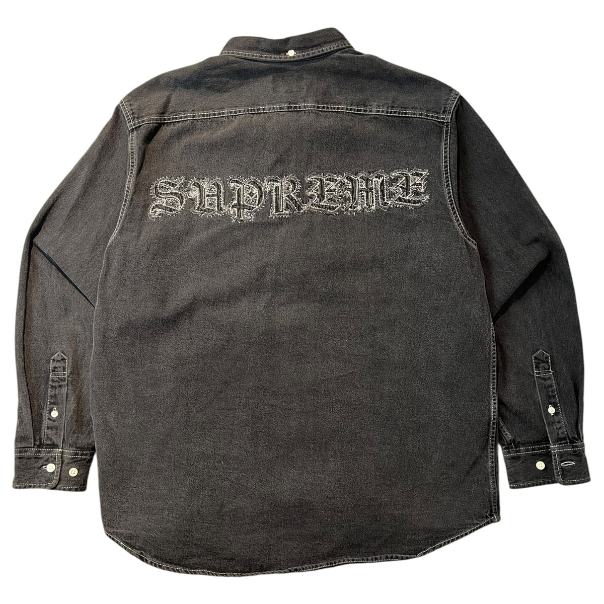 Supreme Appliqué Denim Shirt Black