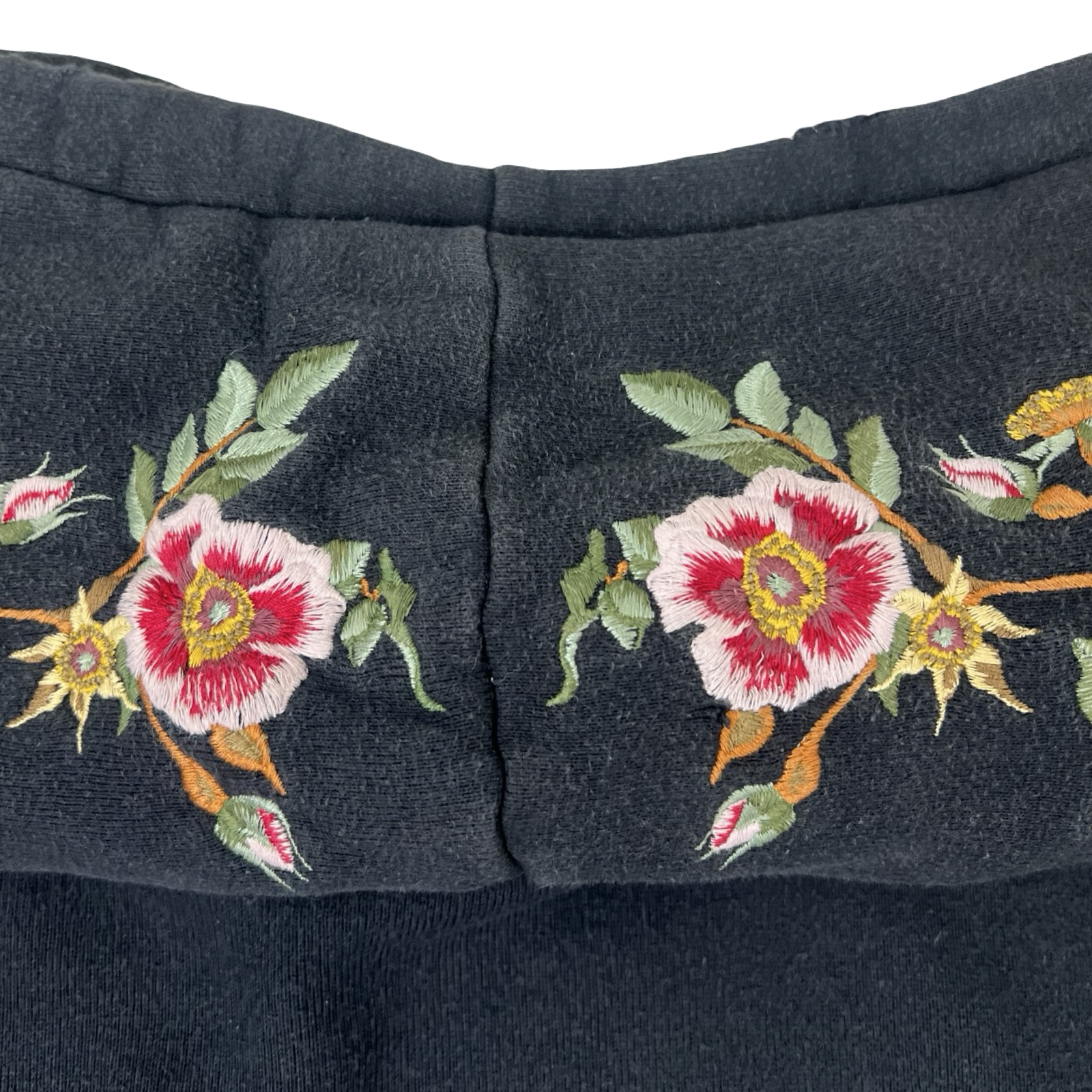 Gucci Floral Embroidered Sweatshirt Hoodie Black