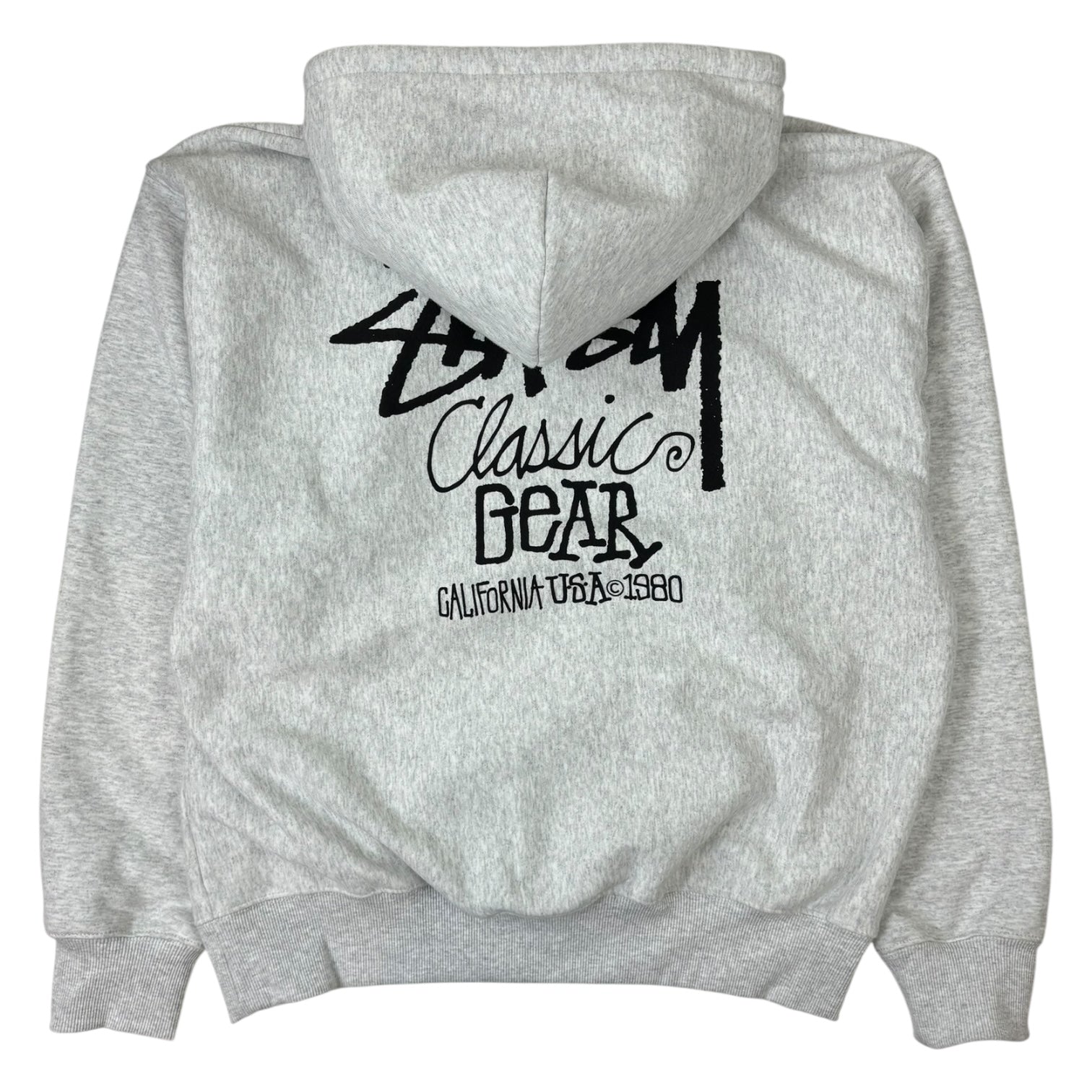 Stussy Classic Gear Hoodie Ash Heather
