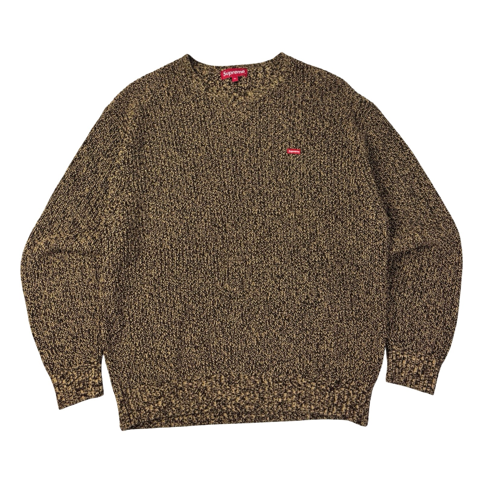 Supreme Mélange Rib Knit Sweater Brown