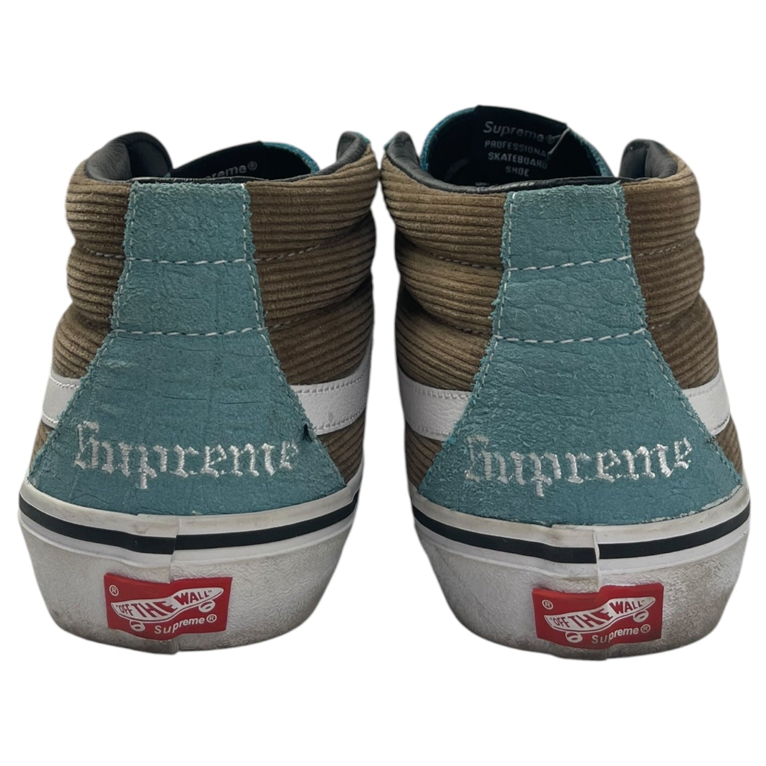 Supreme x Vans Sk8-Mid Croc Corduroy Light Brown (Used)