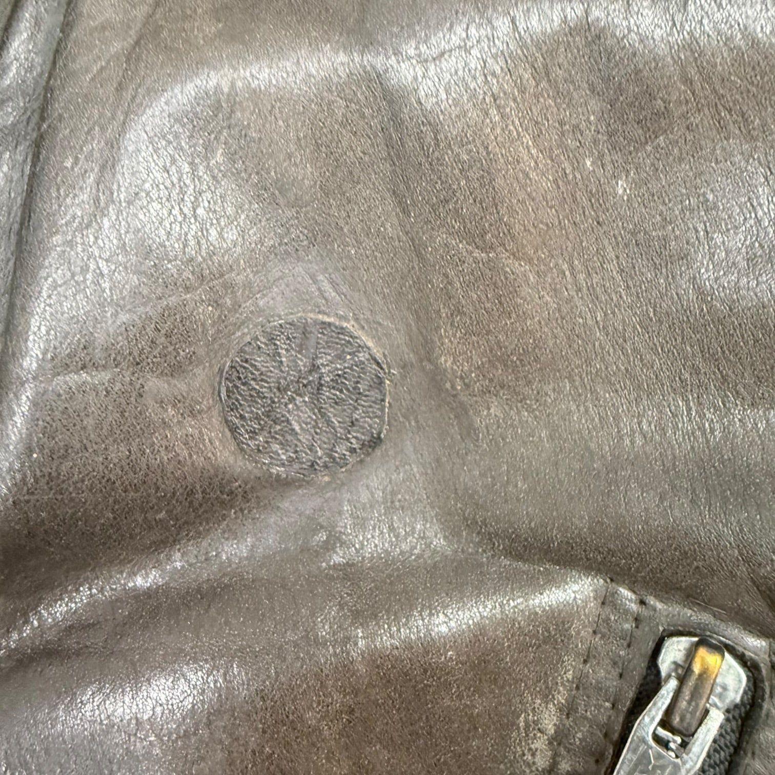 Vintage Moto Leather Jacket Black