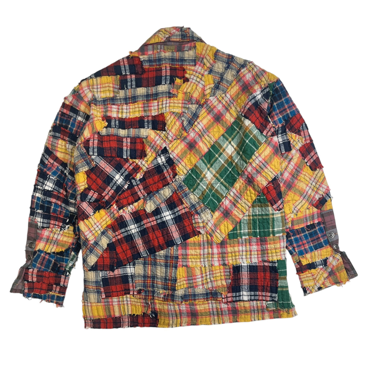 Greg Lauren Multi-Color Plaid Studio Shirt Jacket