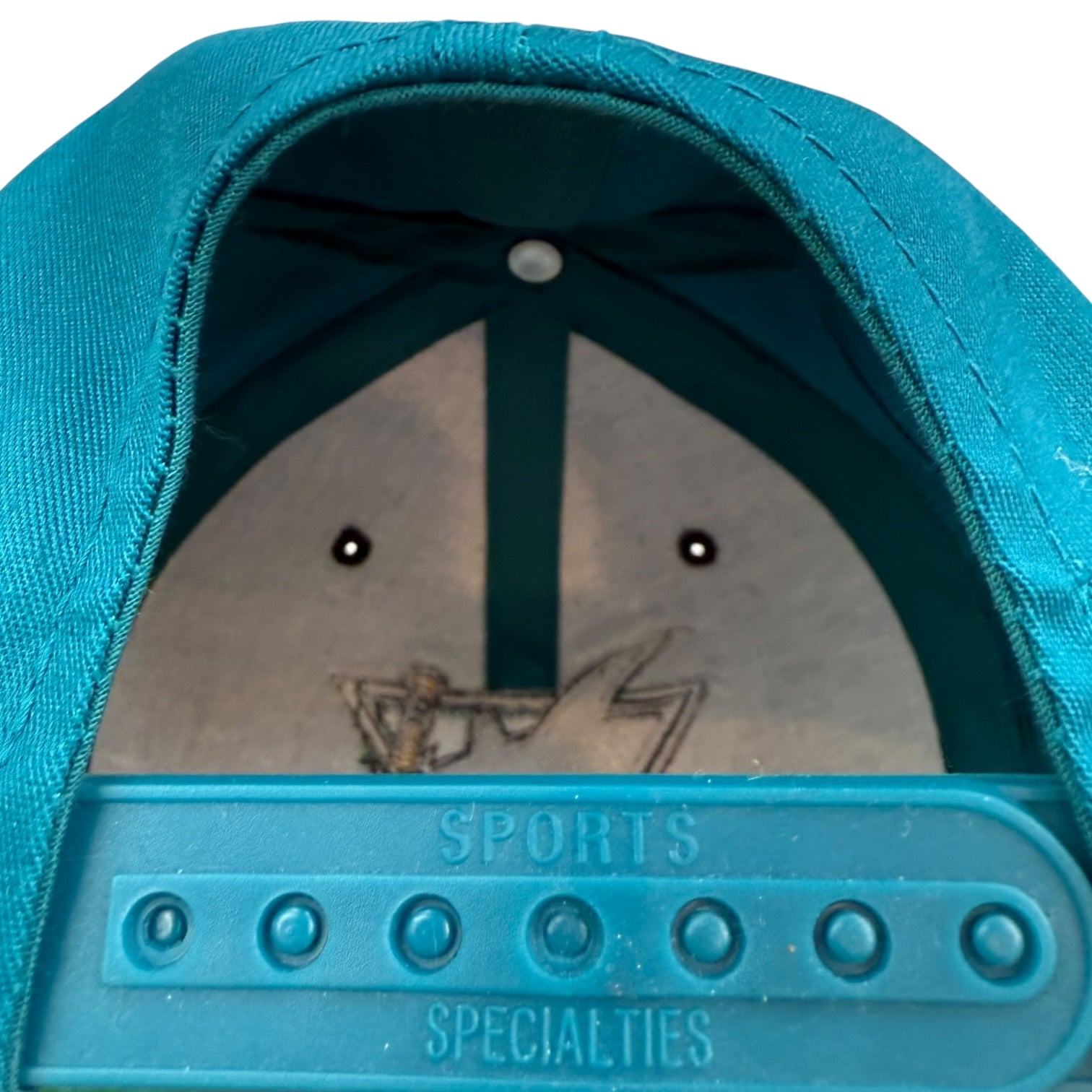 Vintage Sports Specialties San Jose Sharks Hat Teal/Black