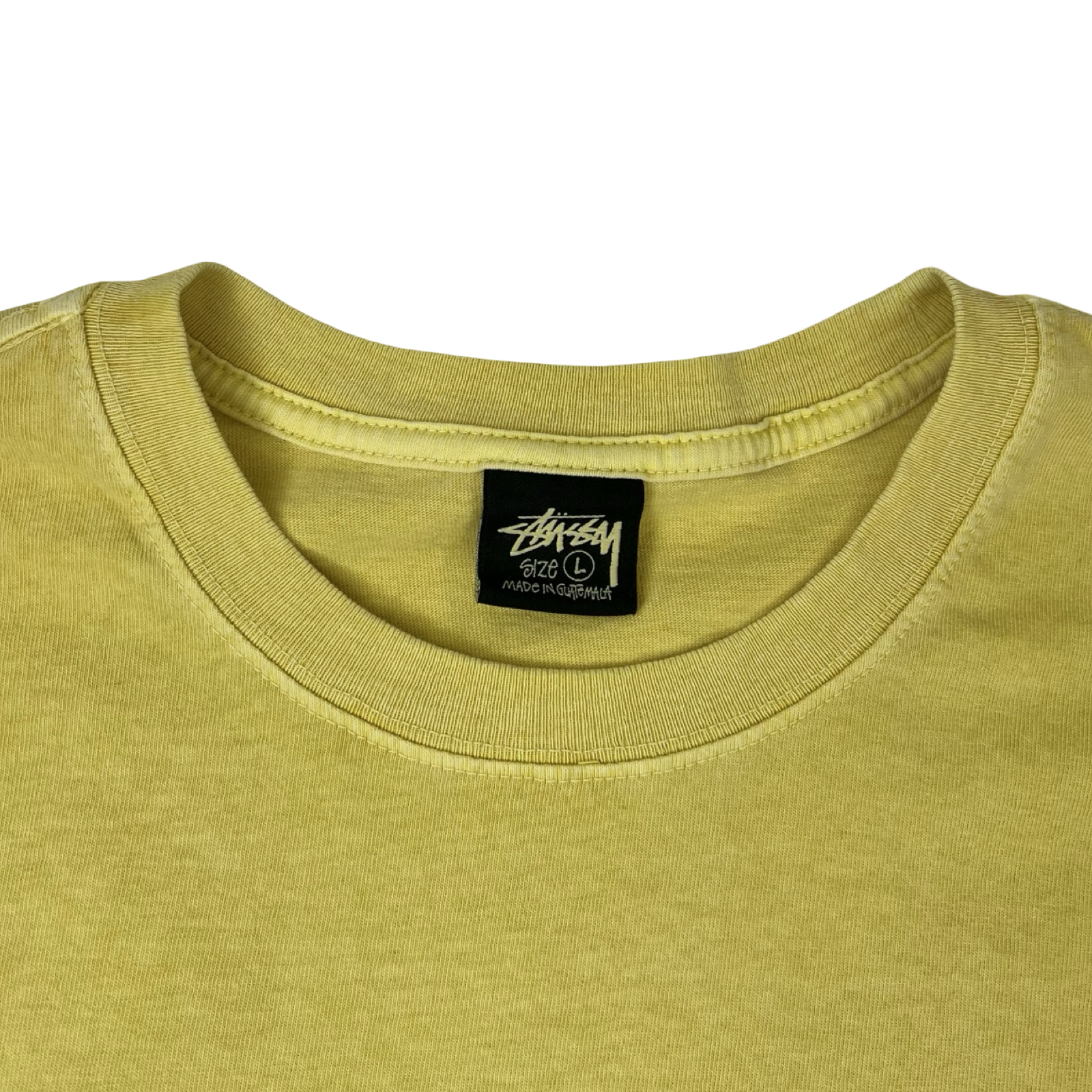 Stussy Club Crown Pigment Dyed Tee Butter Yellow