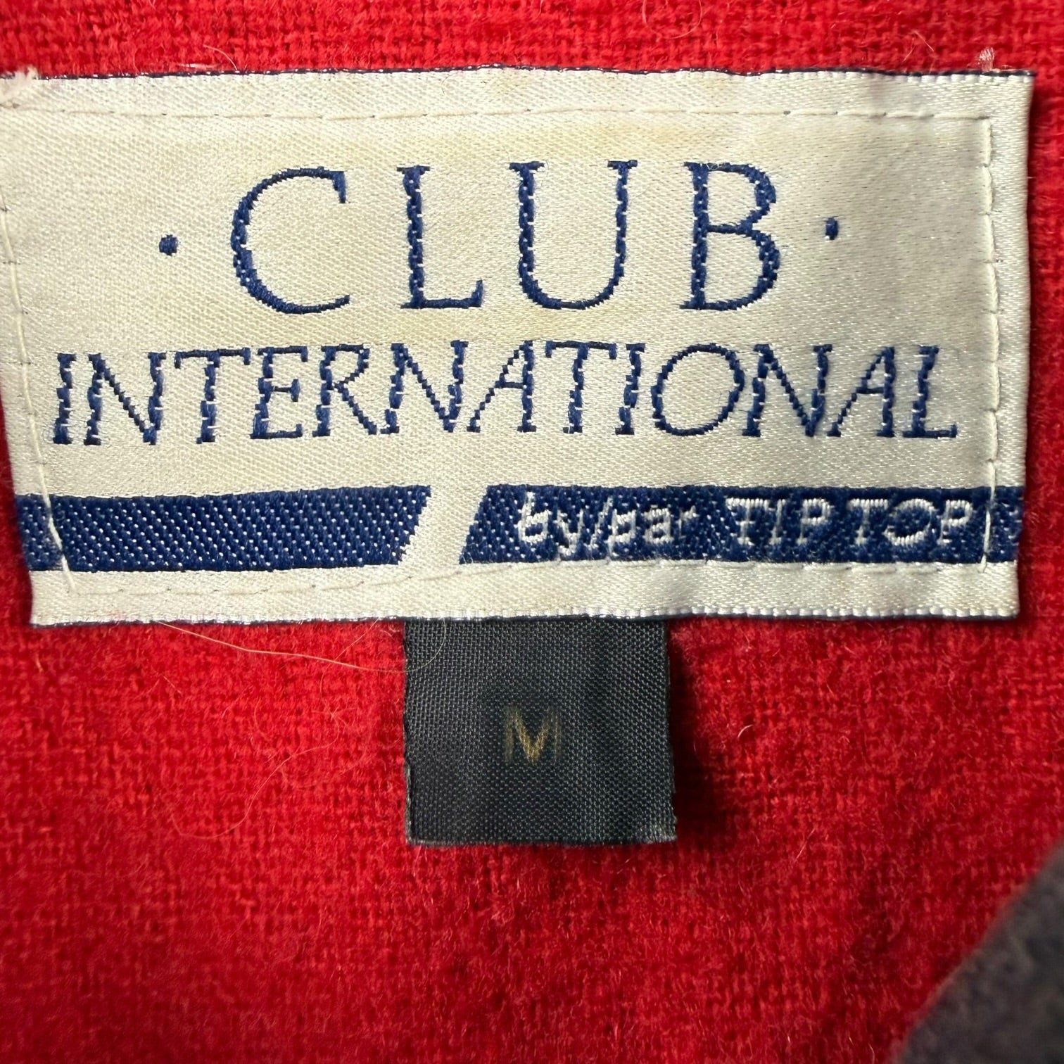 Vintage Club International Wool Blend Bomber Jacket Grey