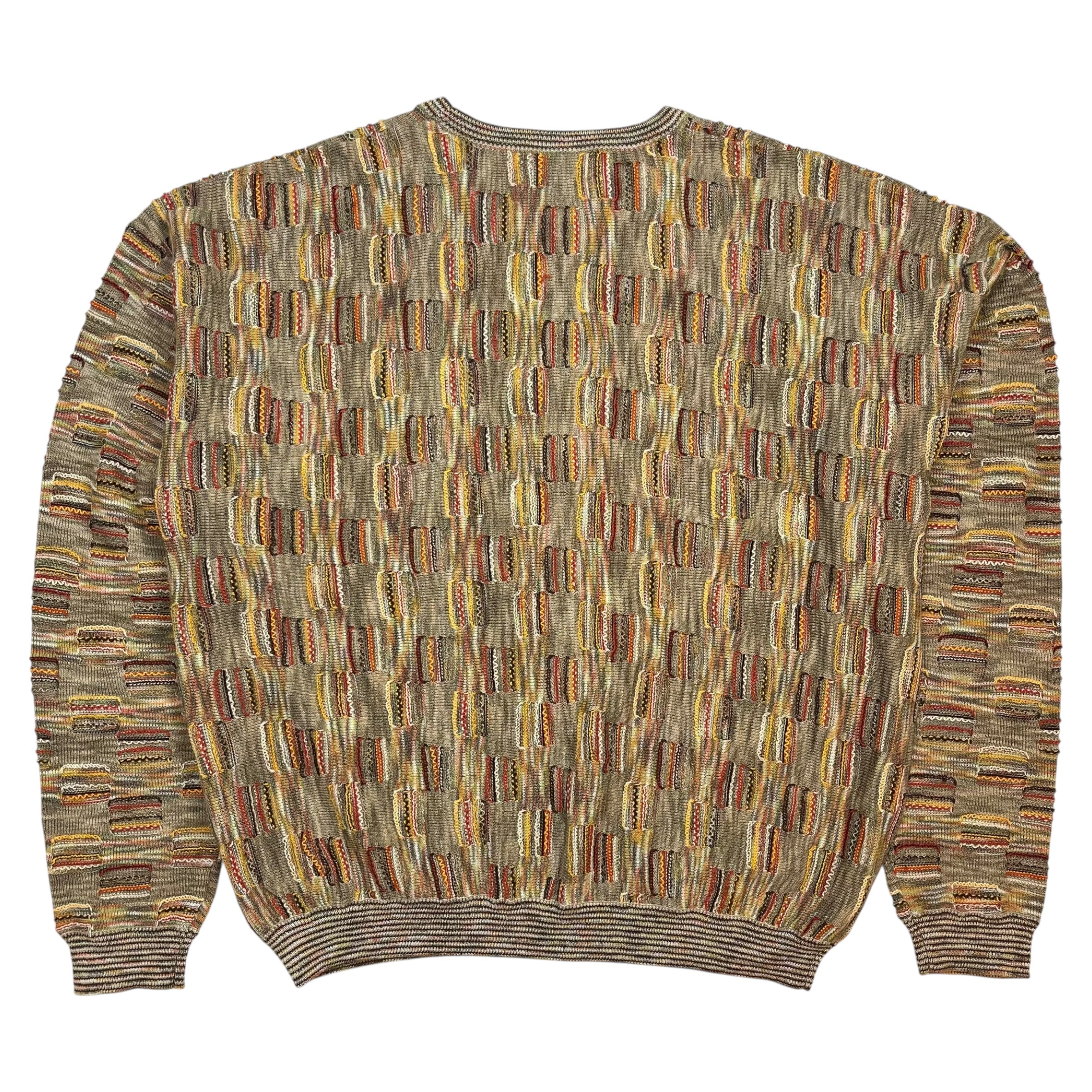 Vintage Tundra Knit Sweater Multicolor Brown