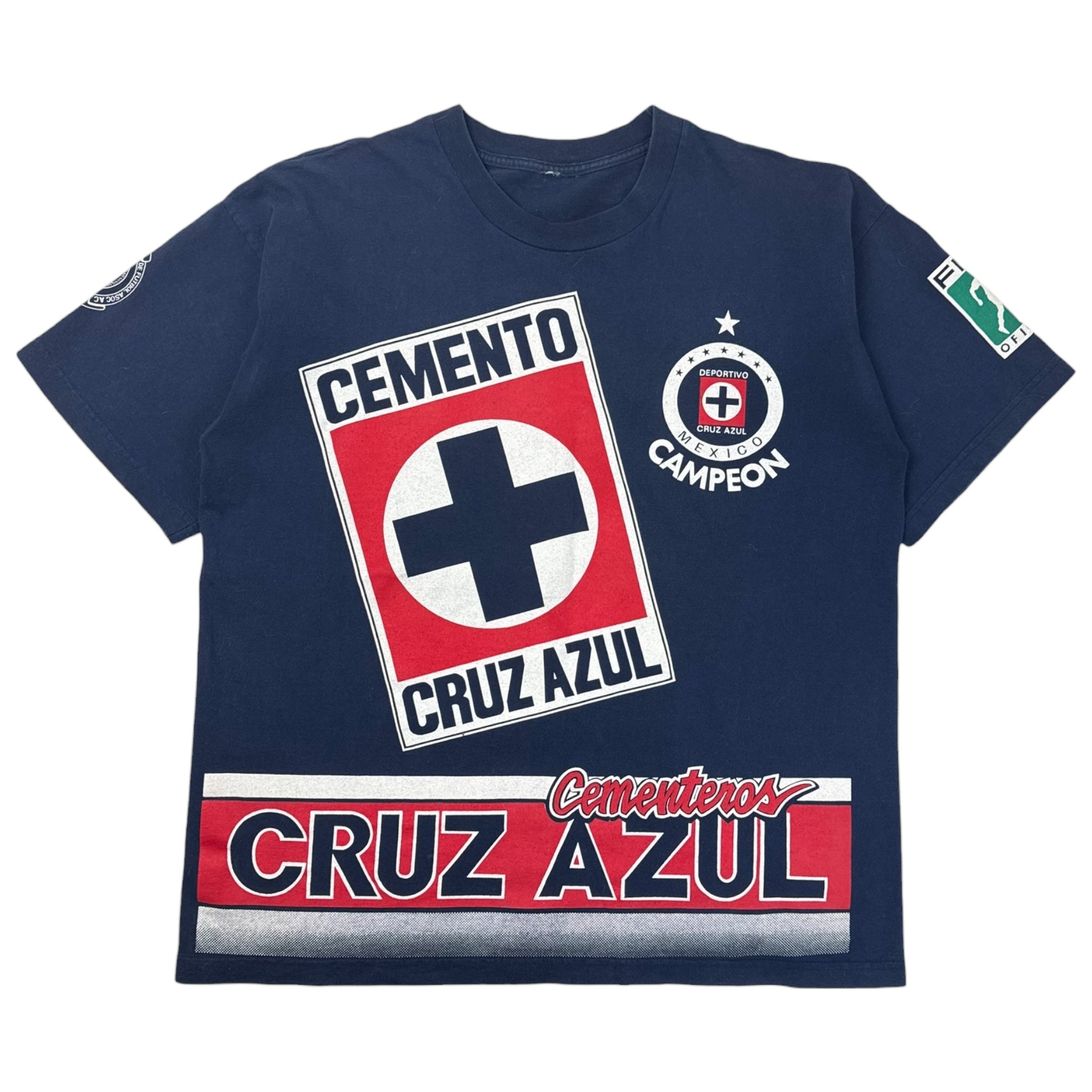 Vintage Cruz Azul All Over Print T-Shirt
