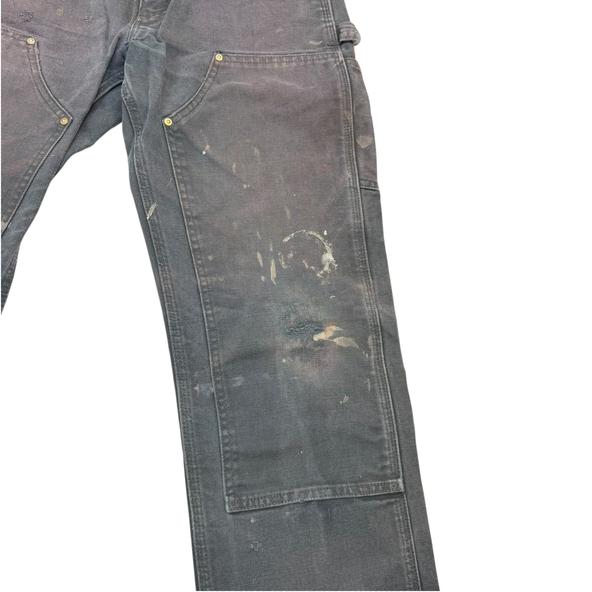 Vintage Carhartt Double Knee Distressed Pants Black