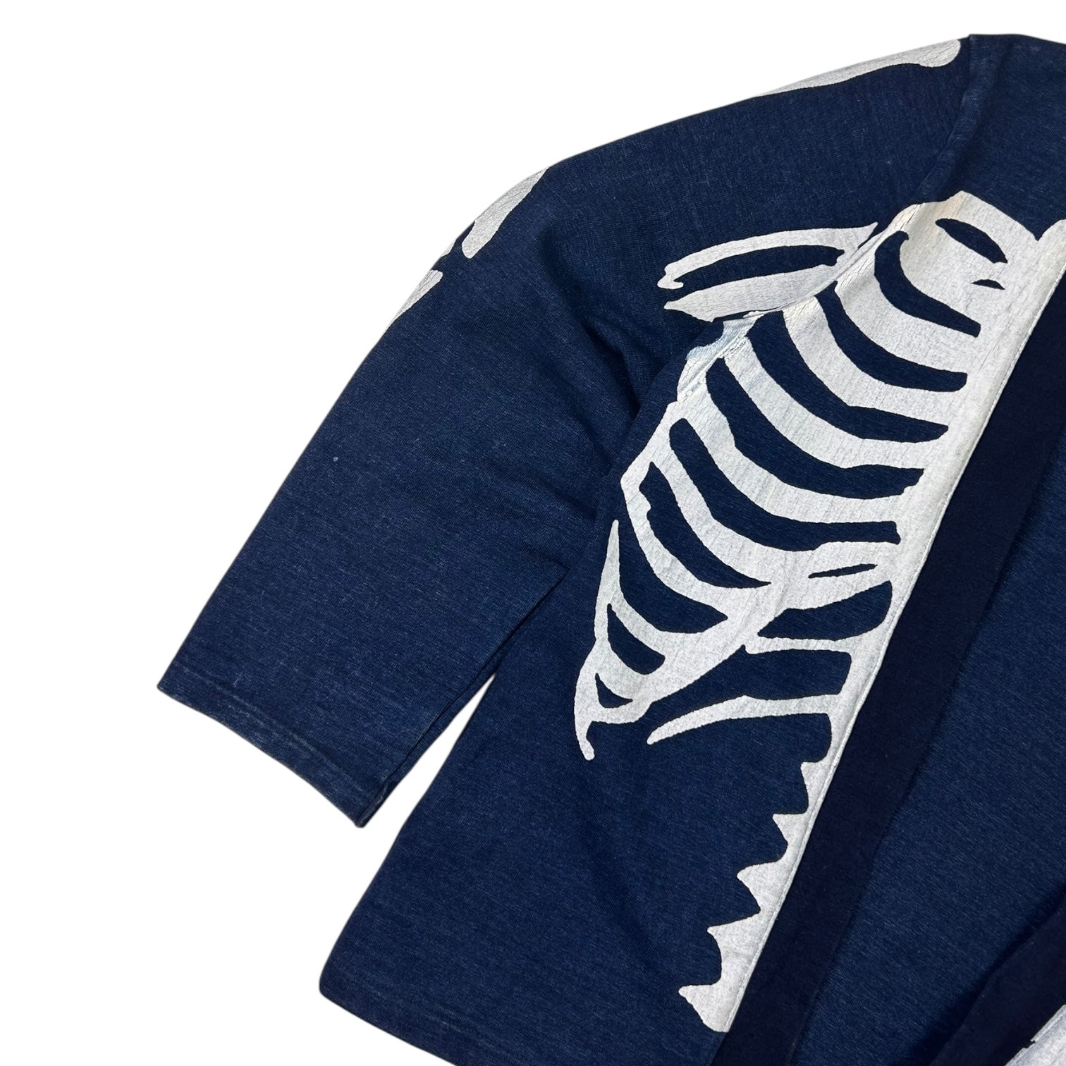 Kapital Skeleton Print Cardigan Blue