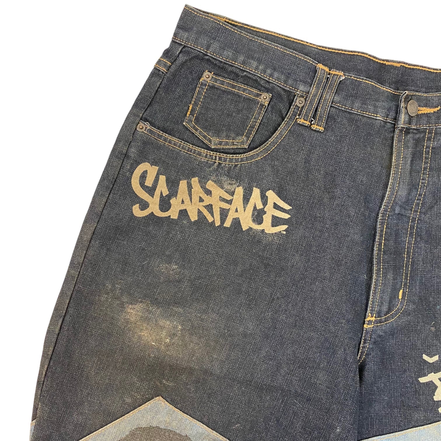 Y2K Hip Hop Scarface Denim Jeans