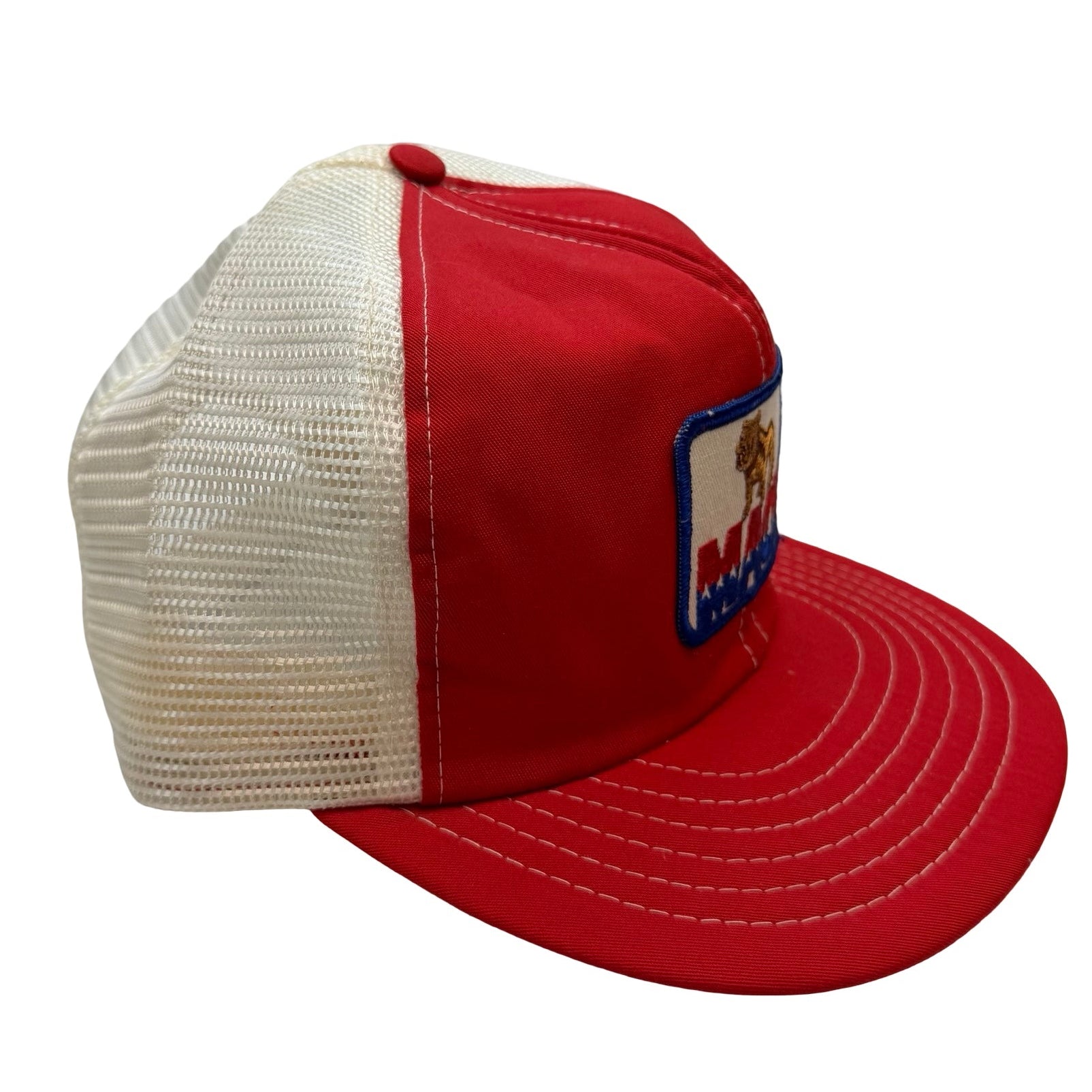 Vintage Mack Truck Snapback Trucker Hat Red