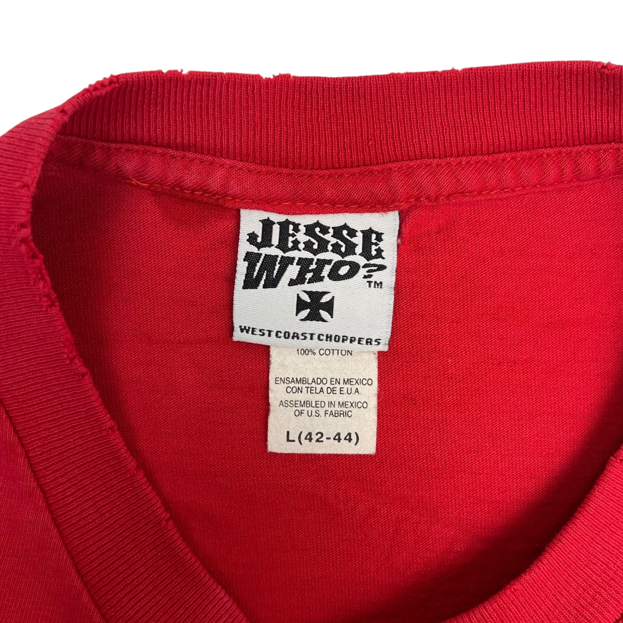 Vintage Y2K West Coast Choppers T-Shirt Red