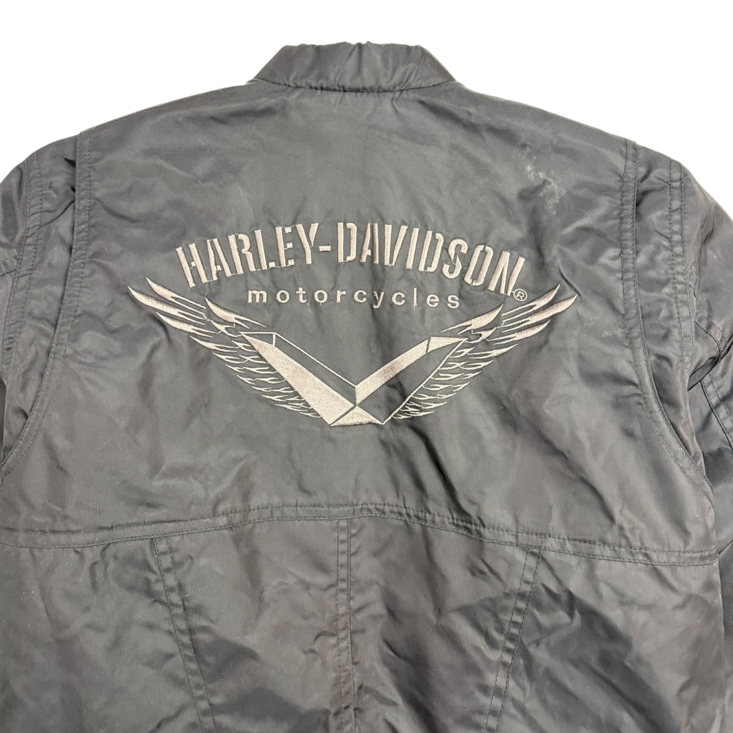 Vintage Harley Davidson Women’s Nylon Jacket Black