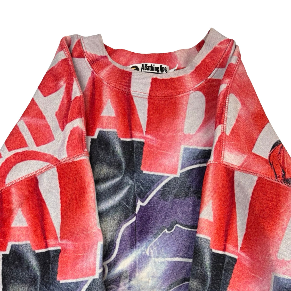 BAPE Overprint Relax Crewneck Sweatshirt