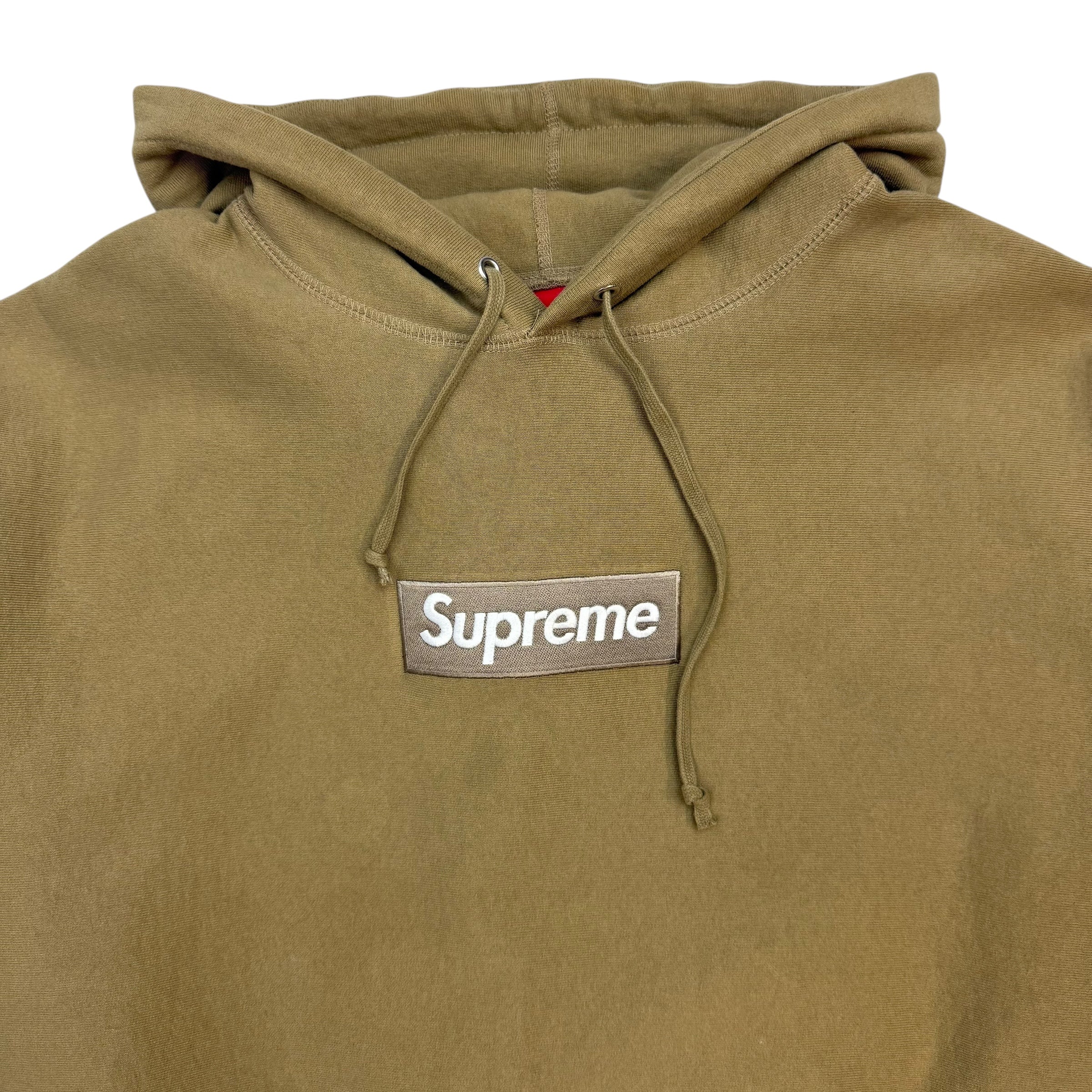 Supreme FW23 Box Logo Hoodie Dark Sand