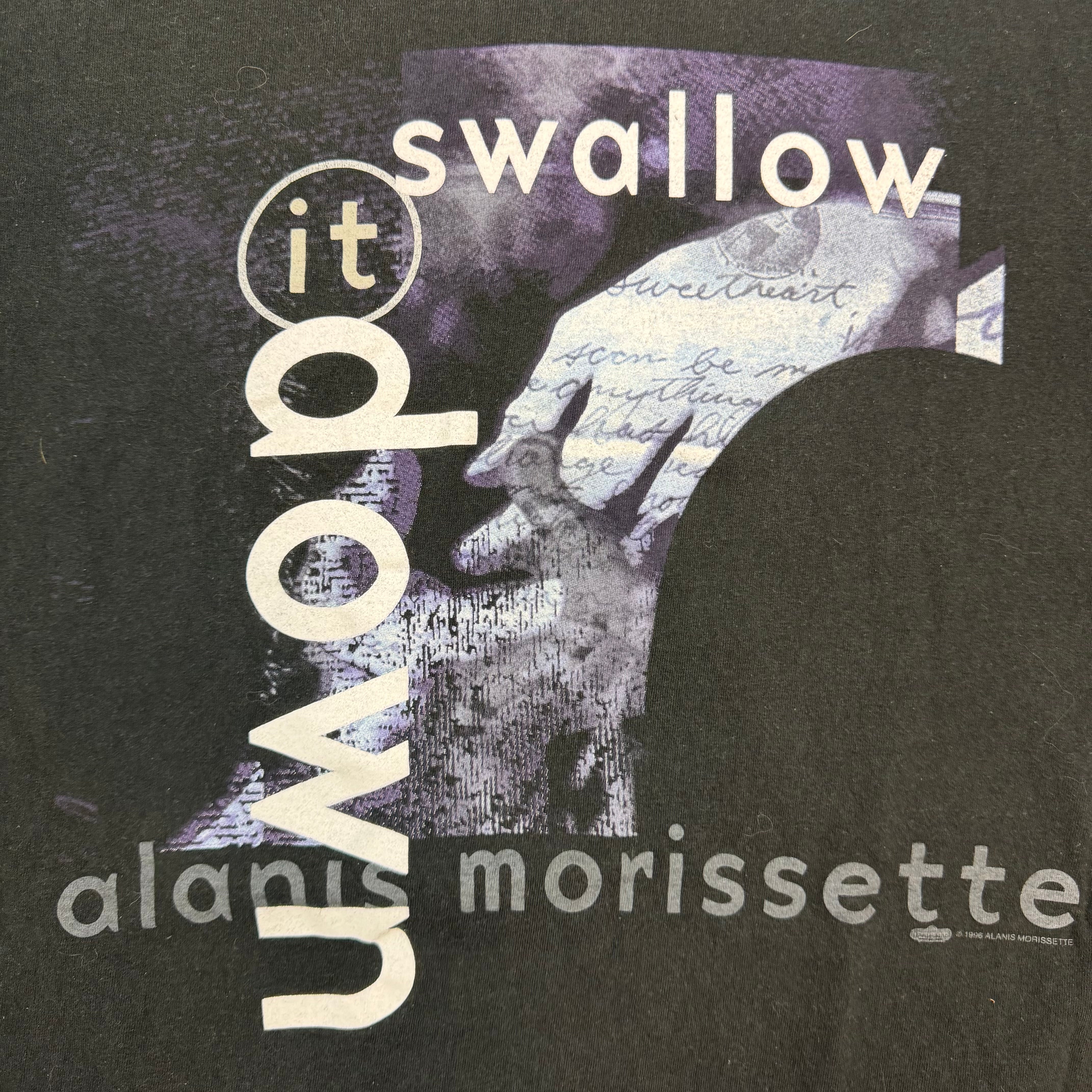 1996 Alanis Morissette “Swallow It Down” Cant Not Tour Tee