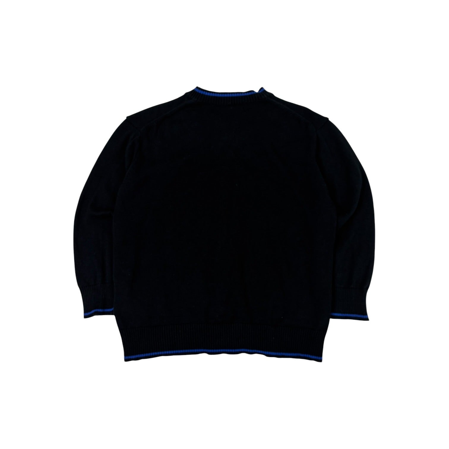 (W) 1990s Comme Des Garçons Tricot Crown Emblem Cardigan Black