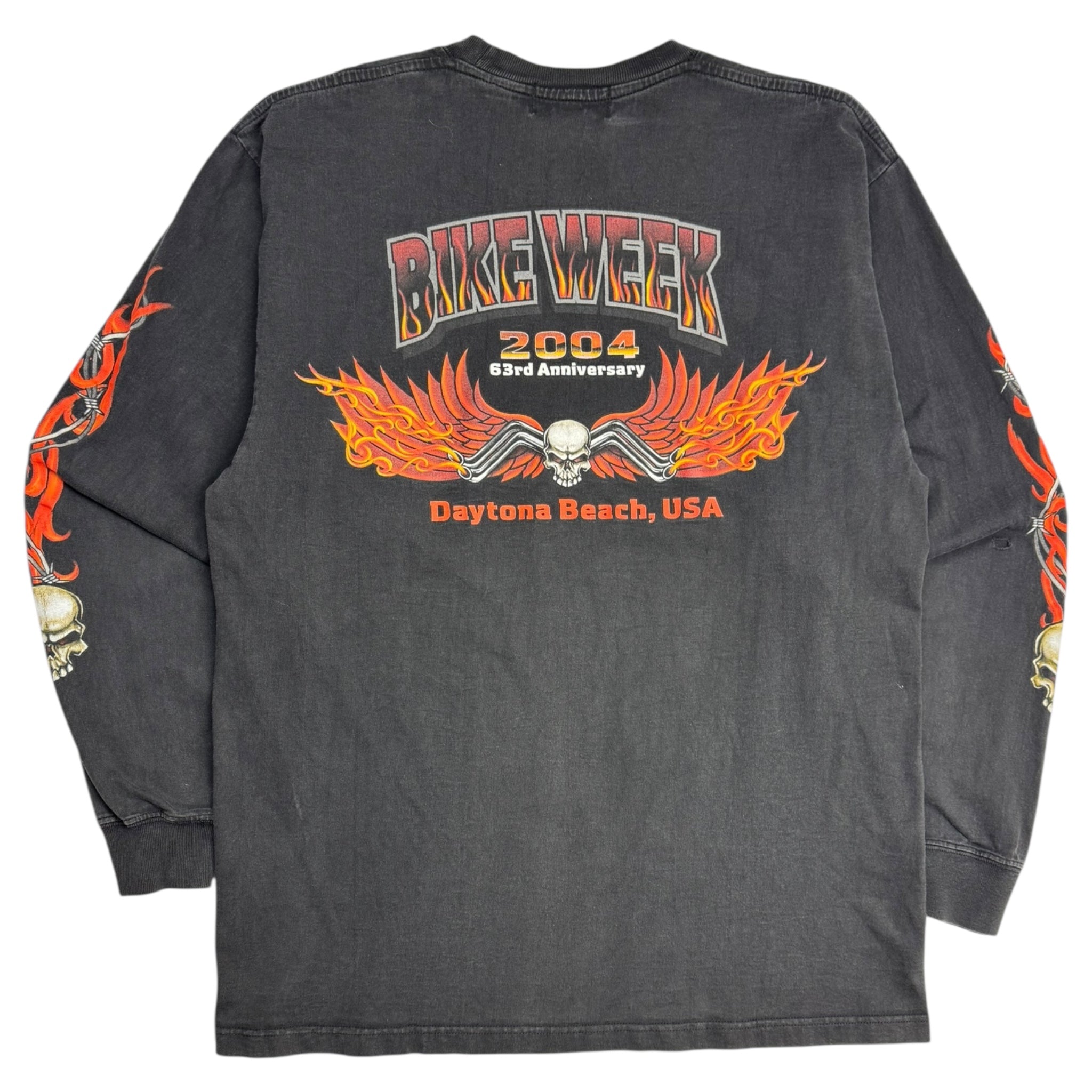 2004 Daytona Bike Rally Flame Longsleeve T-Shirt