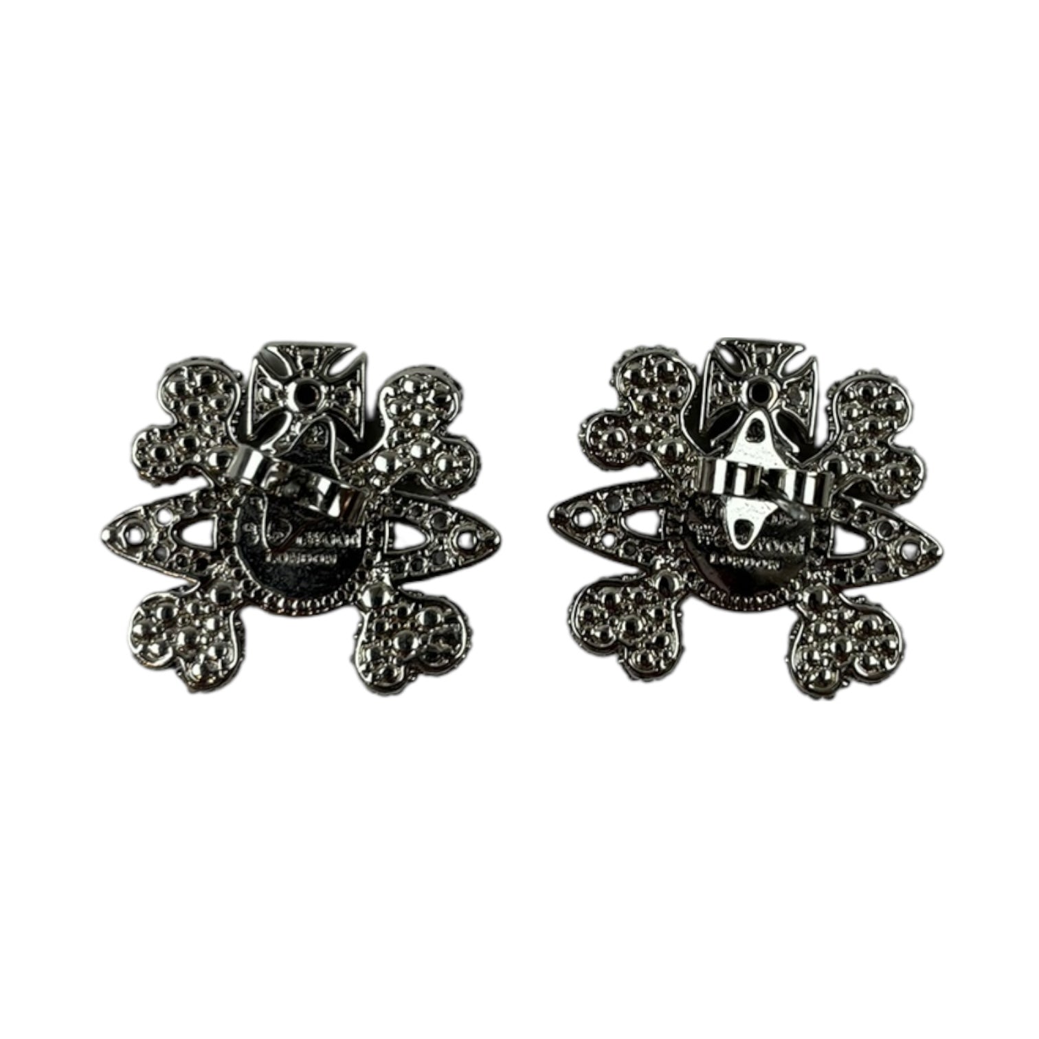 Vivienne Westwood Purple Crystal Orb Stud Earrings