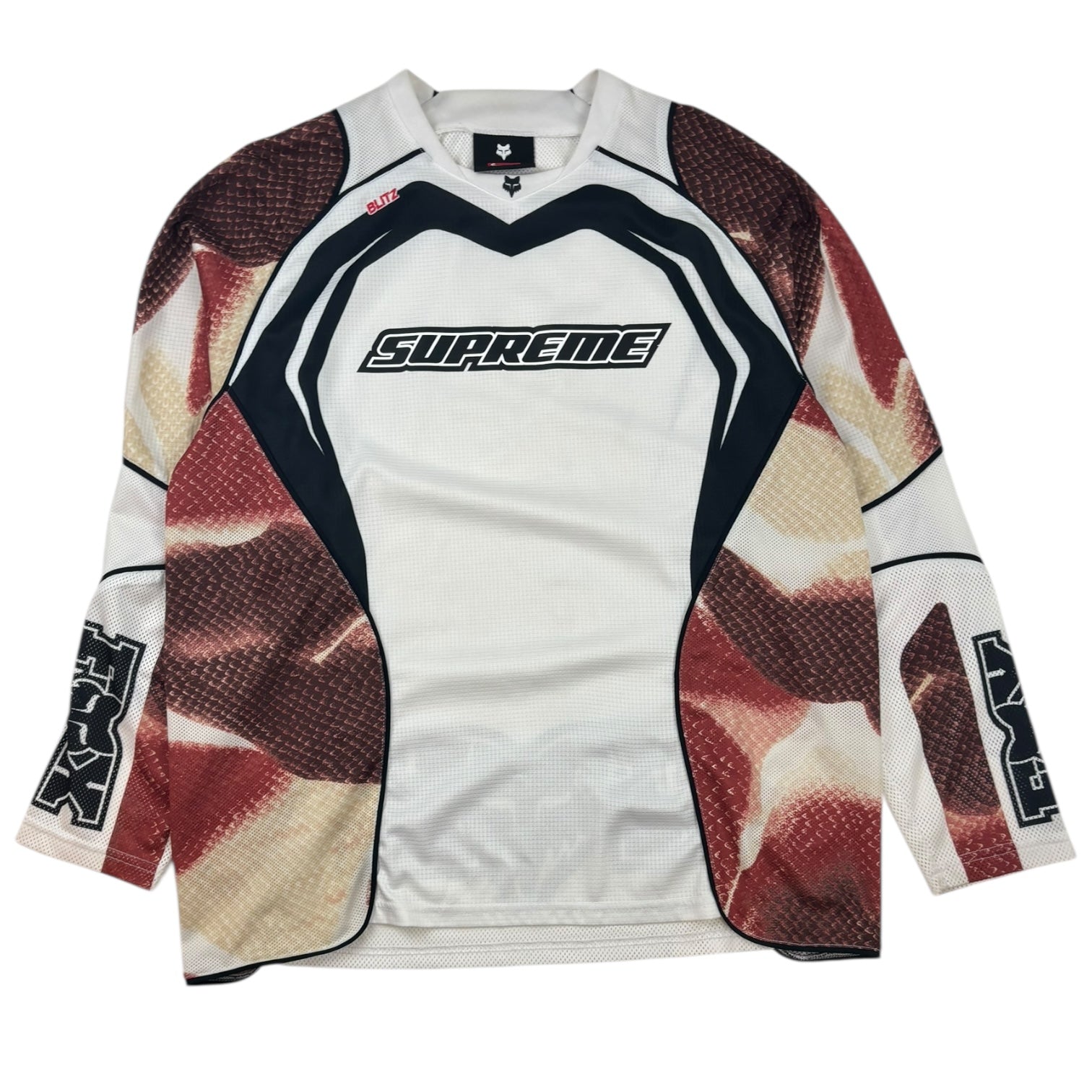 Supreme x Fox Racing FW23 Jersey White