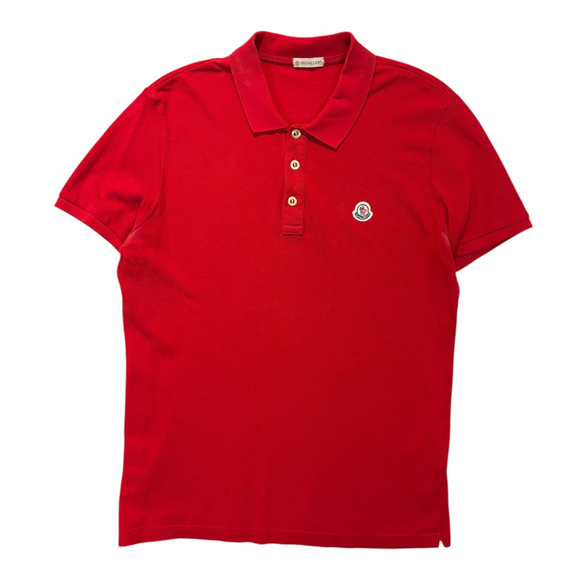 Moncler Cotton Piqué Shirt Red