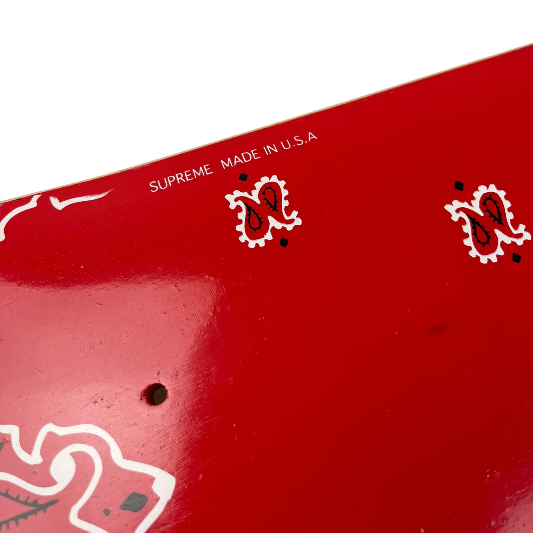 Supreme Bandana Deck Red Paisley 2001