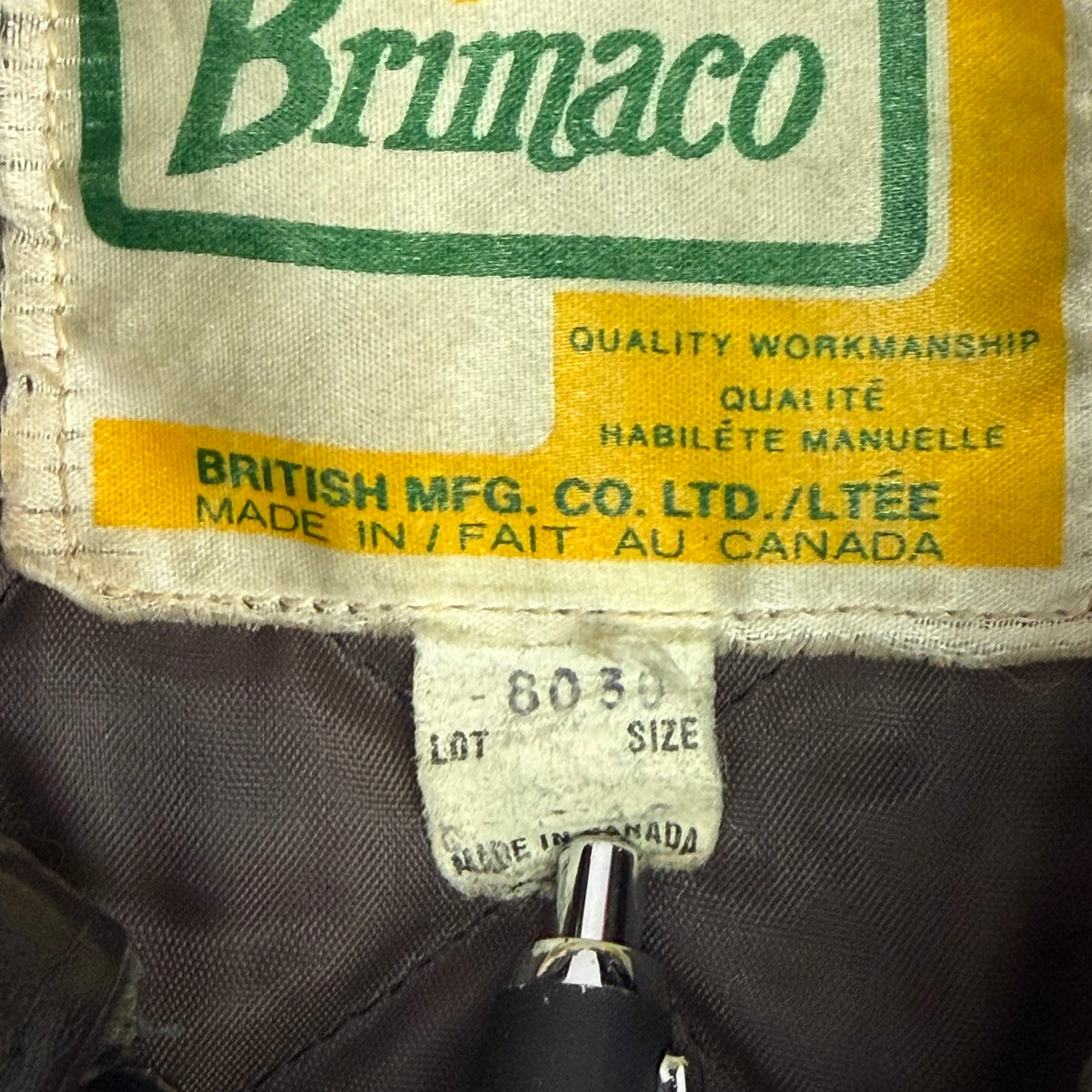 Vintage Brimaco Leather Motorcycle Jacket Black