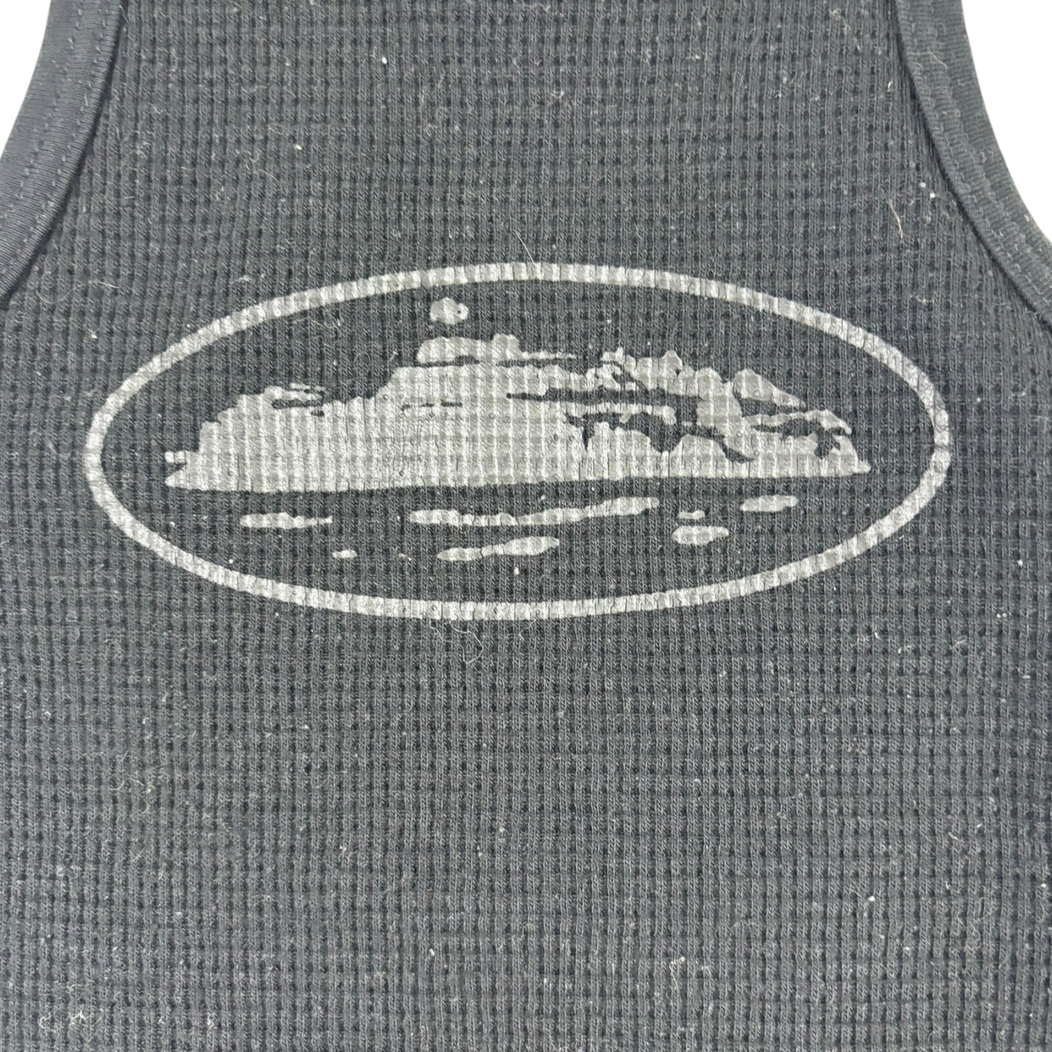 (W) Corteiz Tank Top Triple Black