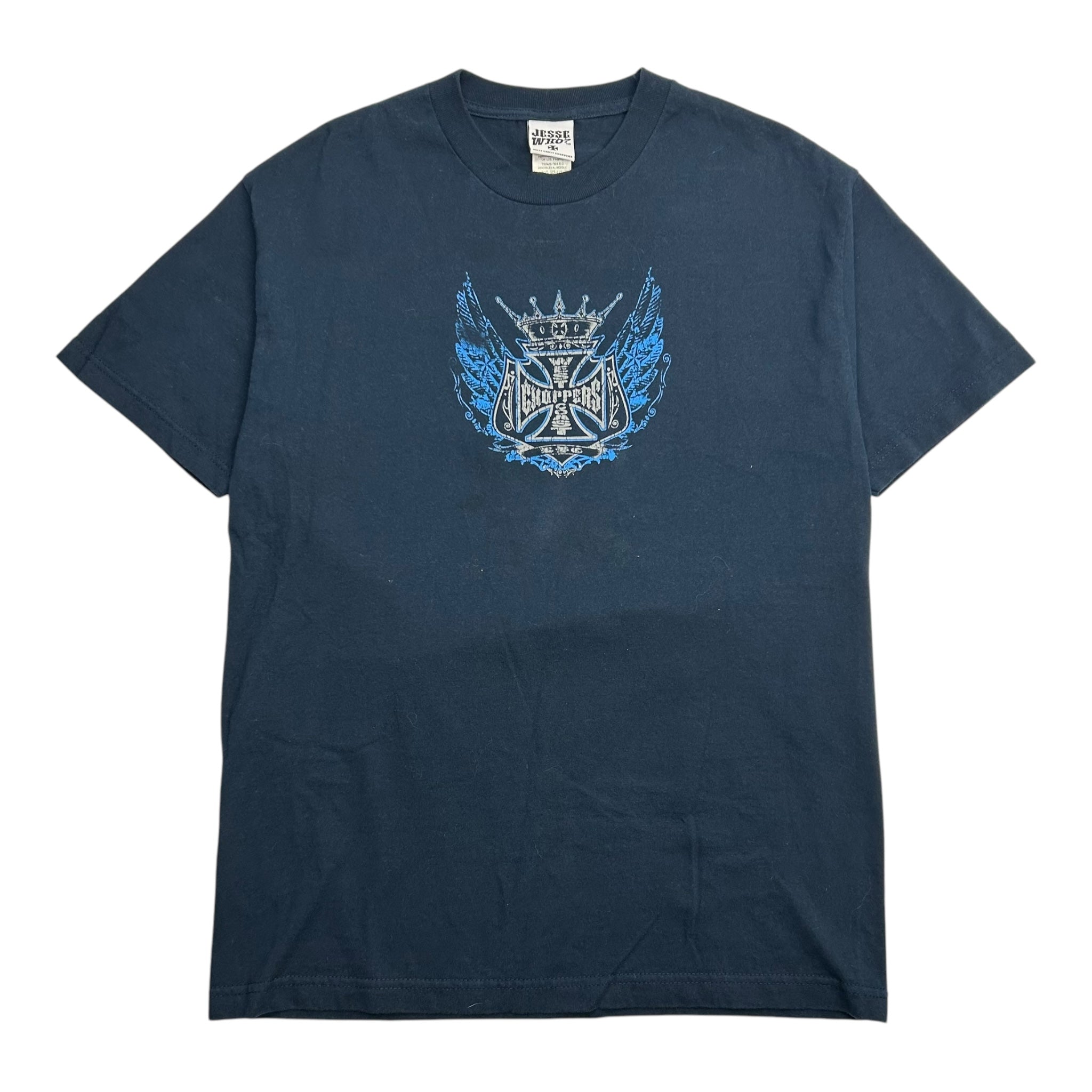 Vintage Y2K West Coast Choppers Big Bike Tee Navy