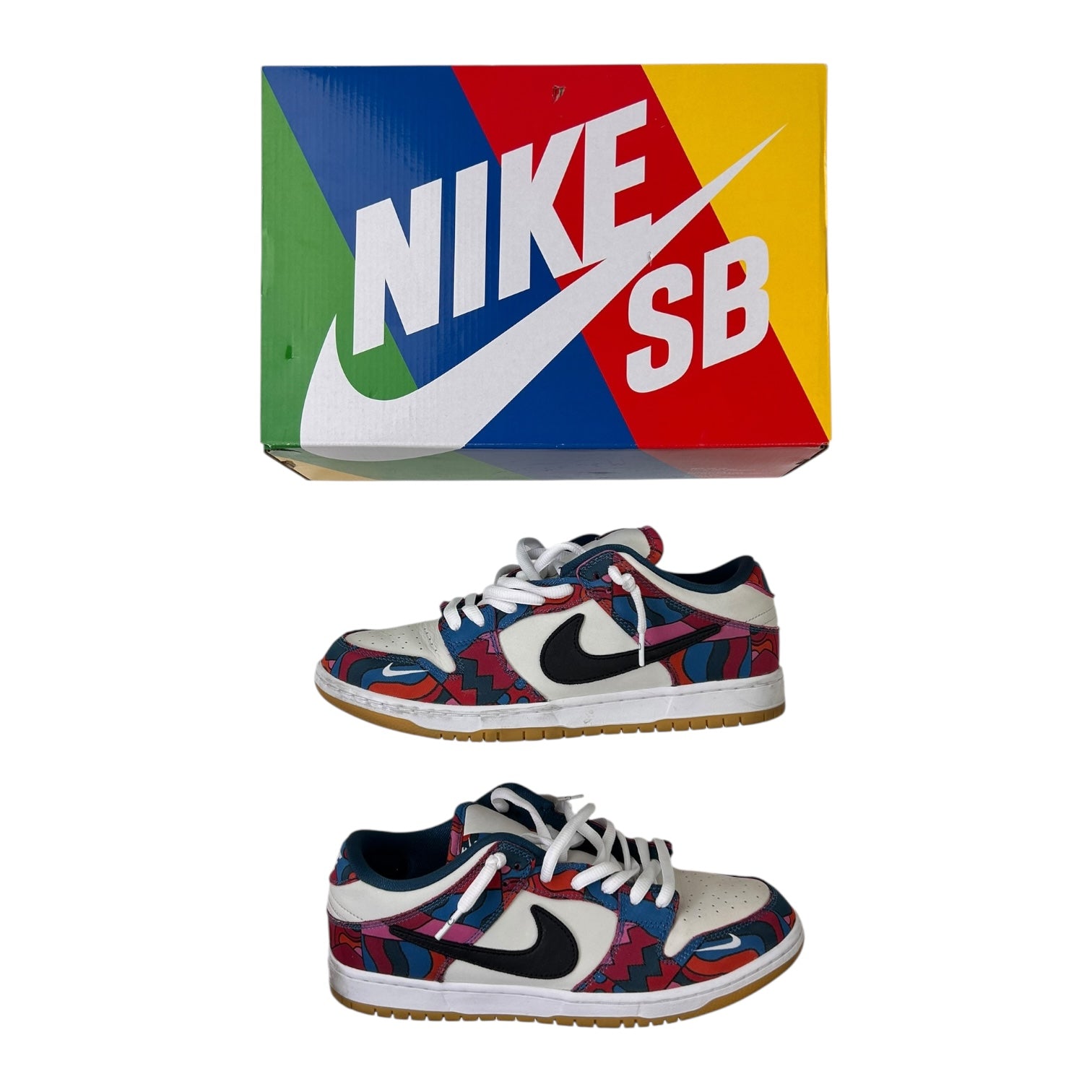 Nike Men's SB Dunk Low Parra Abstract Art (Used)