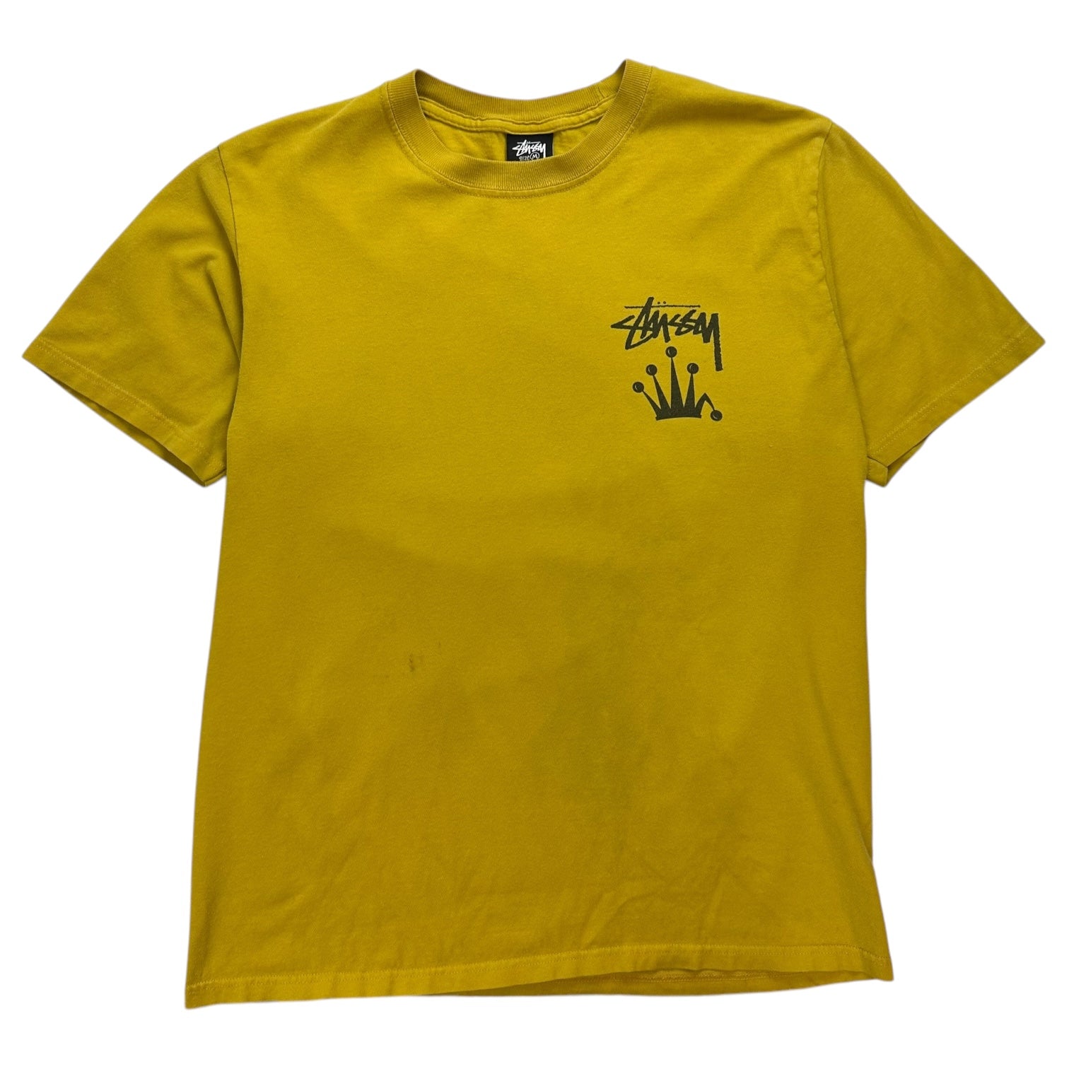 Stussy Stock Crown Tee Yellow