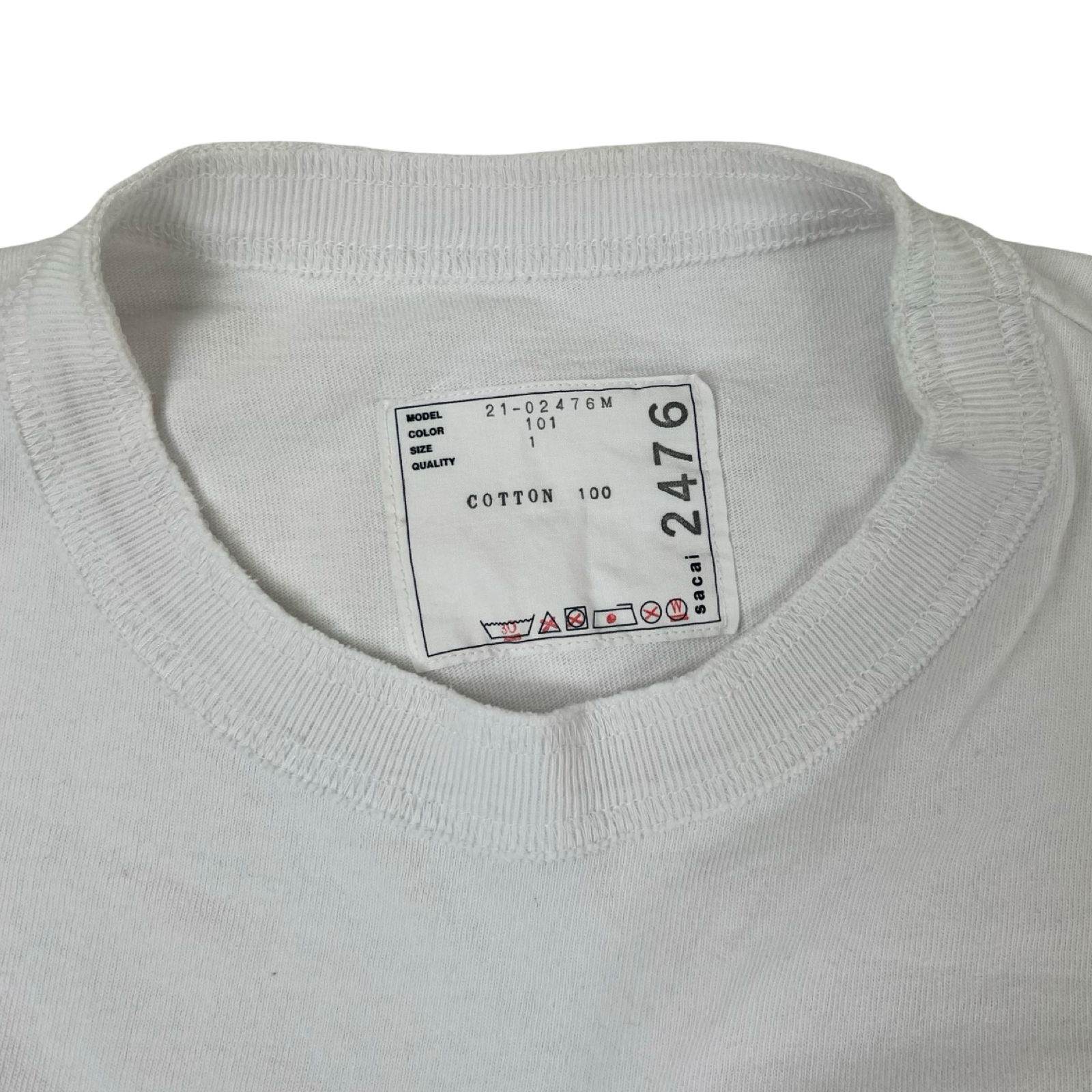 Sacai Archive Print Mix Snap-Buttoned Side Long Sleeve T-Shirt