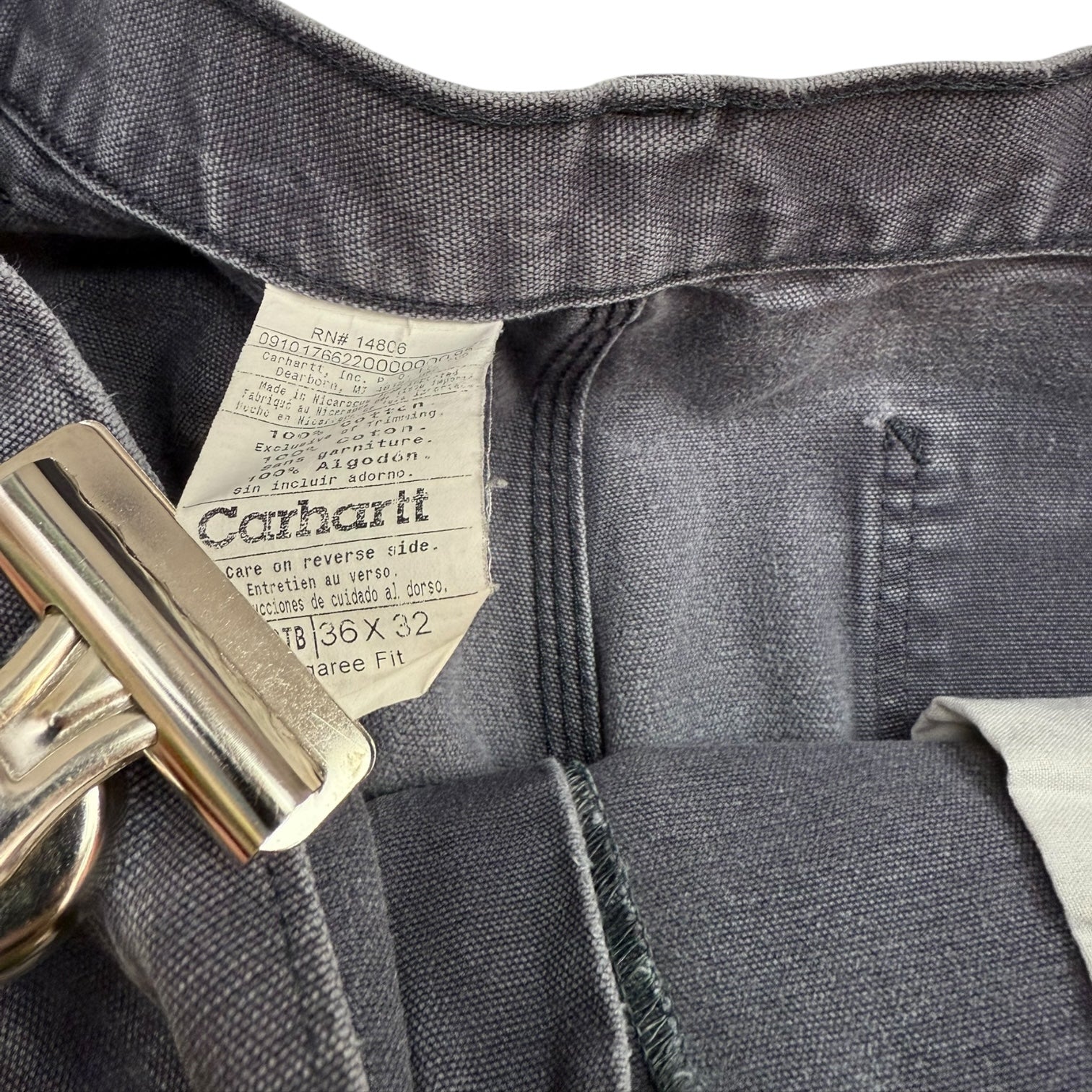 Vintage Carhartt Cargo Pants Washed Grey