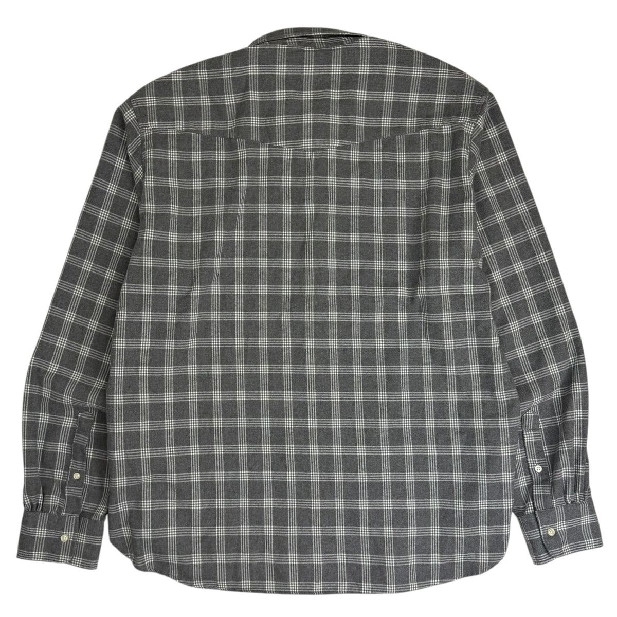 Officine Générale Lipp Brushed Cotton Shirt Grey