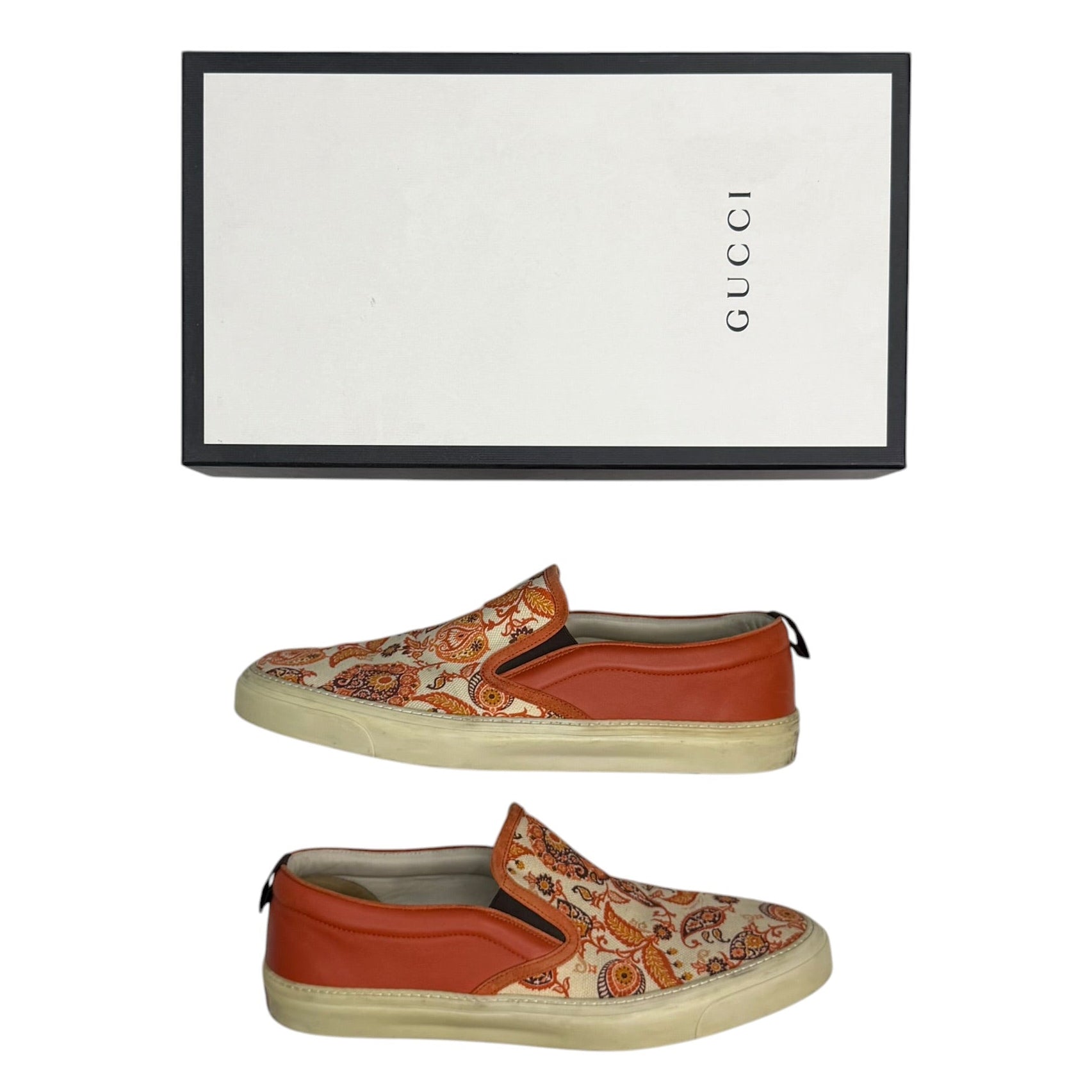 Gucci Paisley Slip On Orange (Used)