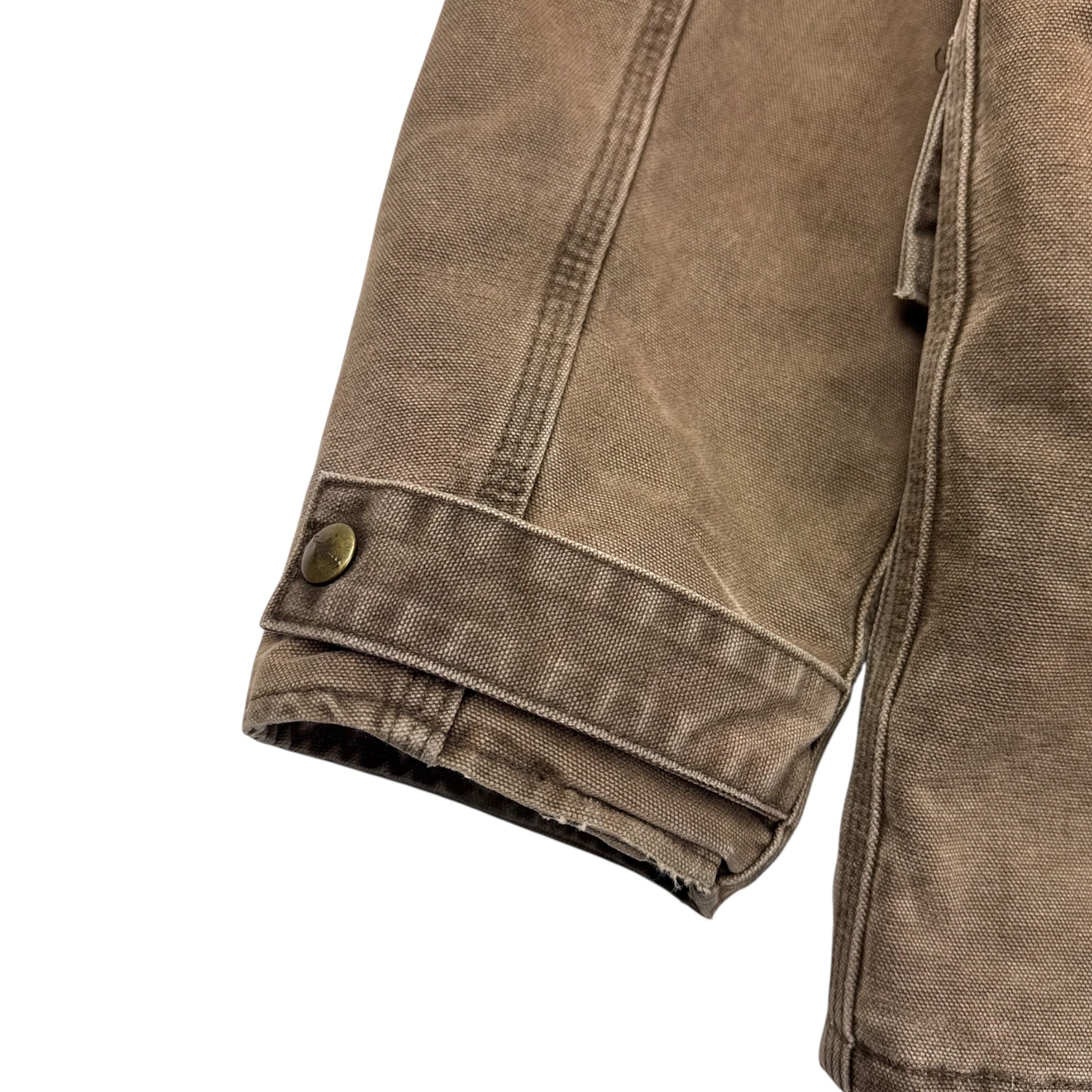 Vintage Carhartt Chore Barn Coat Blanket Lined Jacket Chocolate Brown